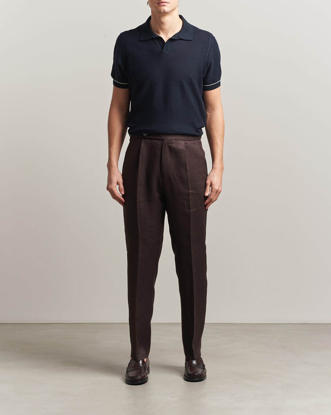 Heren | Polo's | BOSS BLACK | Narciso Knitted Polo Dark Blue