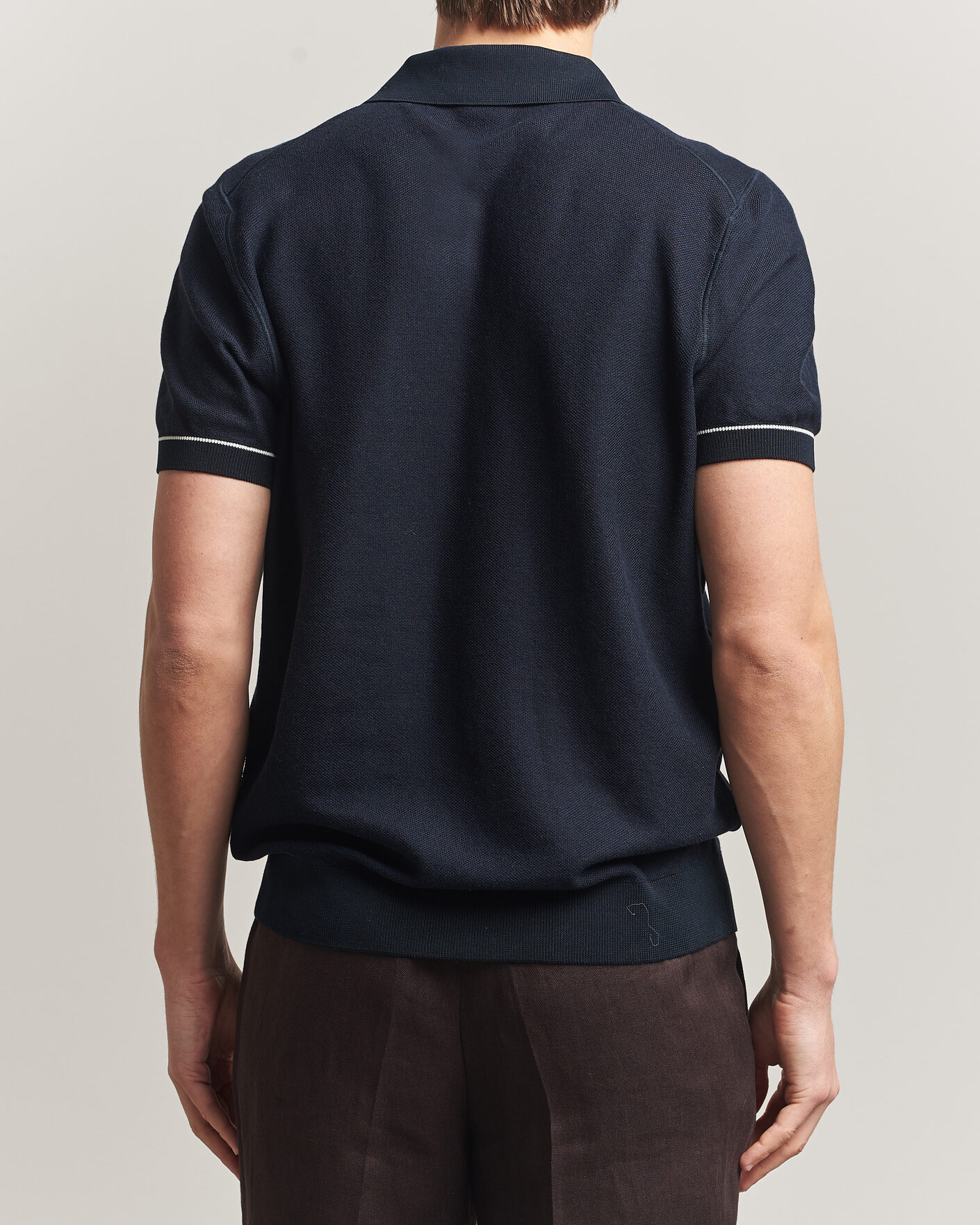 Heren | Polo's | BOSS BLACK | Narciso Knitted Polo Dark Blue