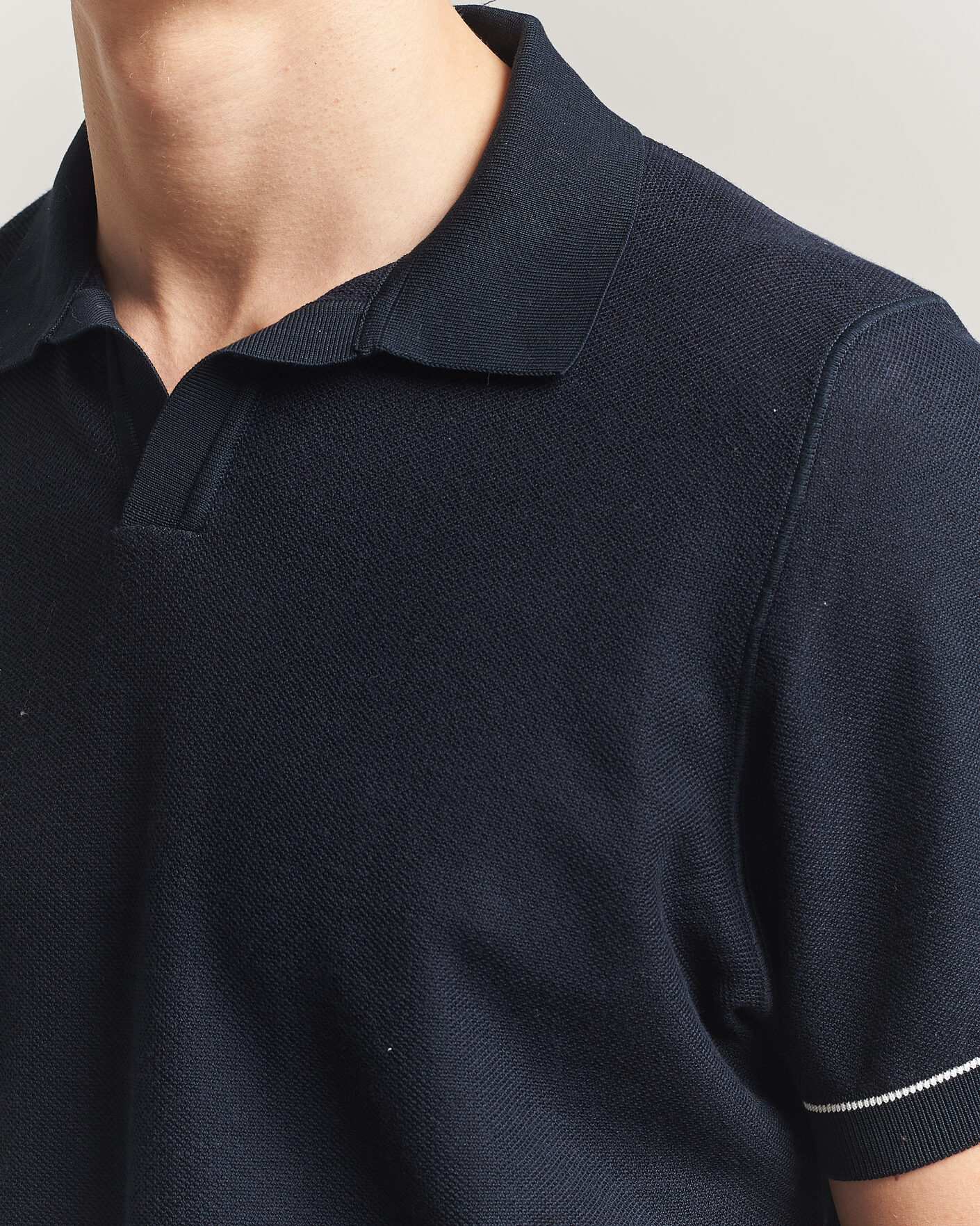 Heren | Polo's | BOSS BLACK | Narciso Knitted Polo Dark Blue