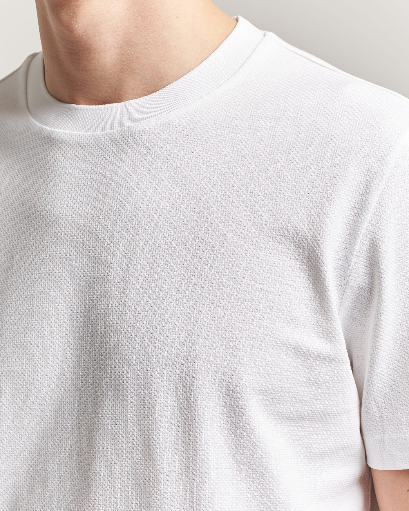 Heren | T-shirts | BOSS BLACK | Thompson Structured T-Shirt White