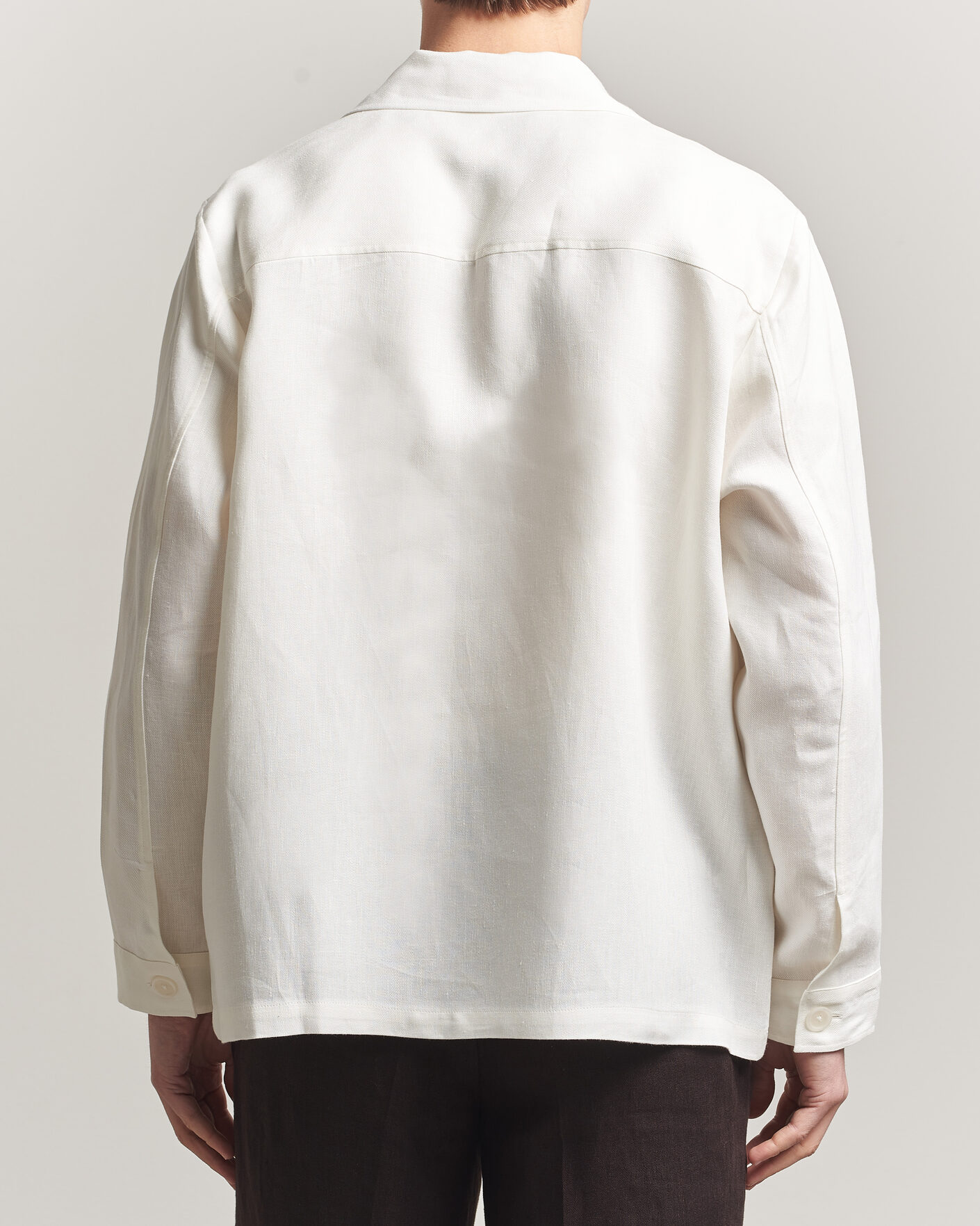 Heren | Overhemden | BOSS BLACK | Cai Linen Overshirt White