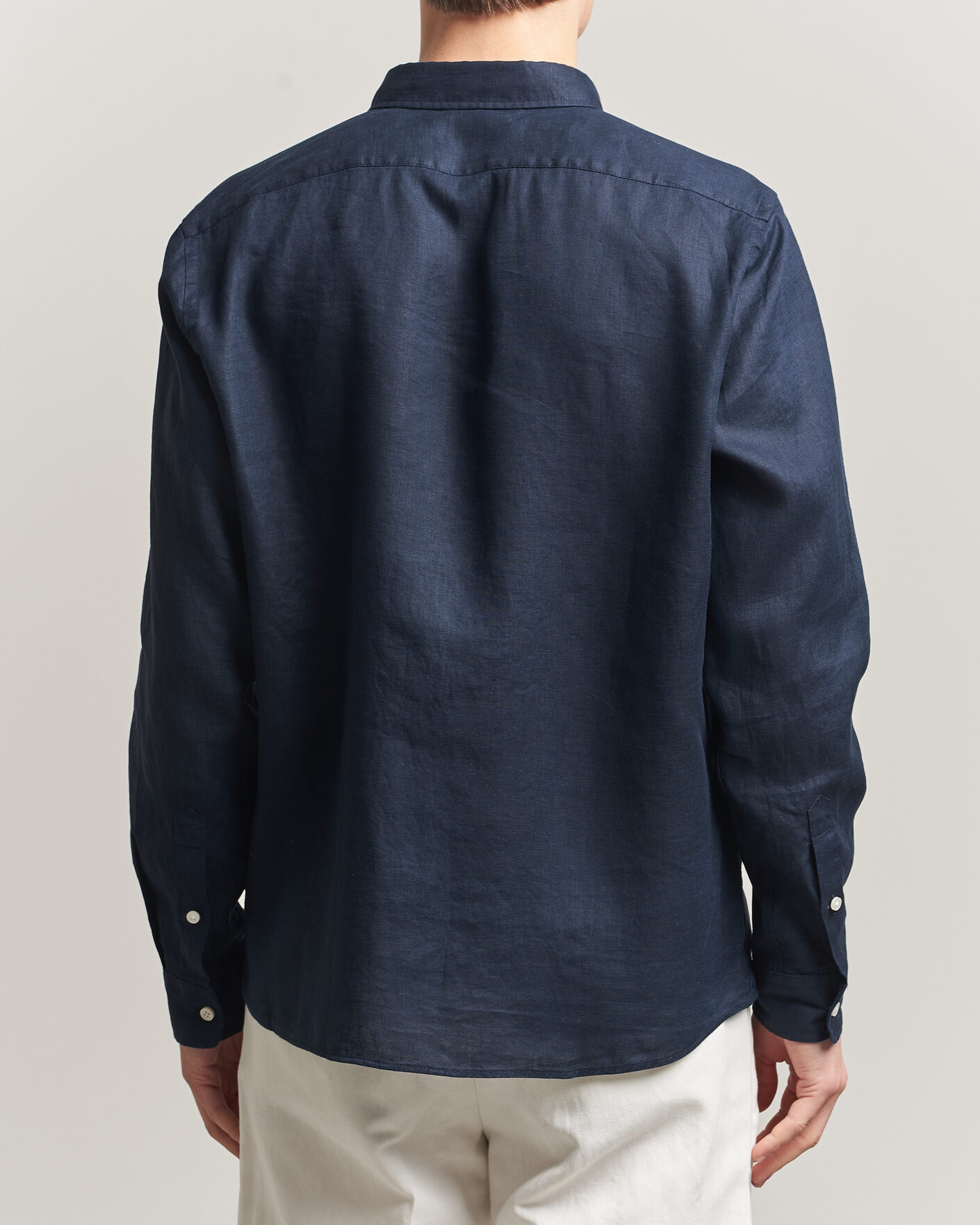 Heren | Overhemden | BOSS BLACK | Liam Linen Shirt Dark Blue