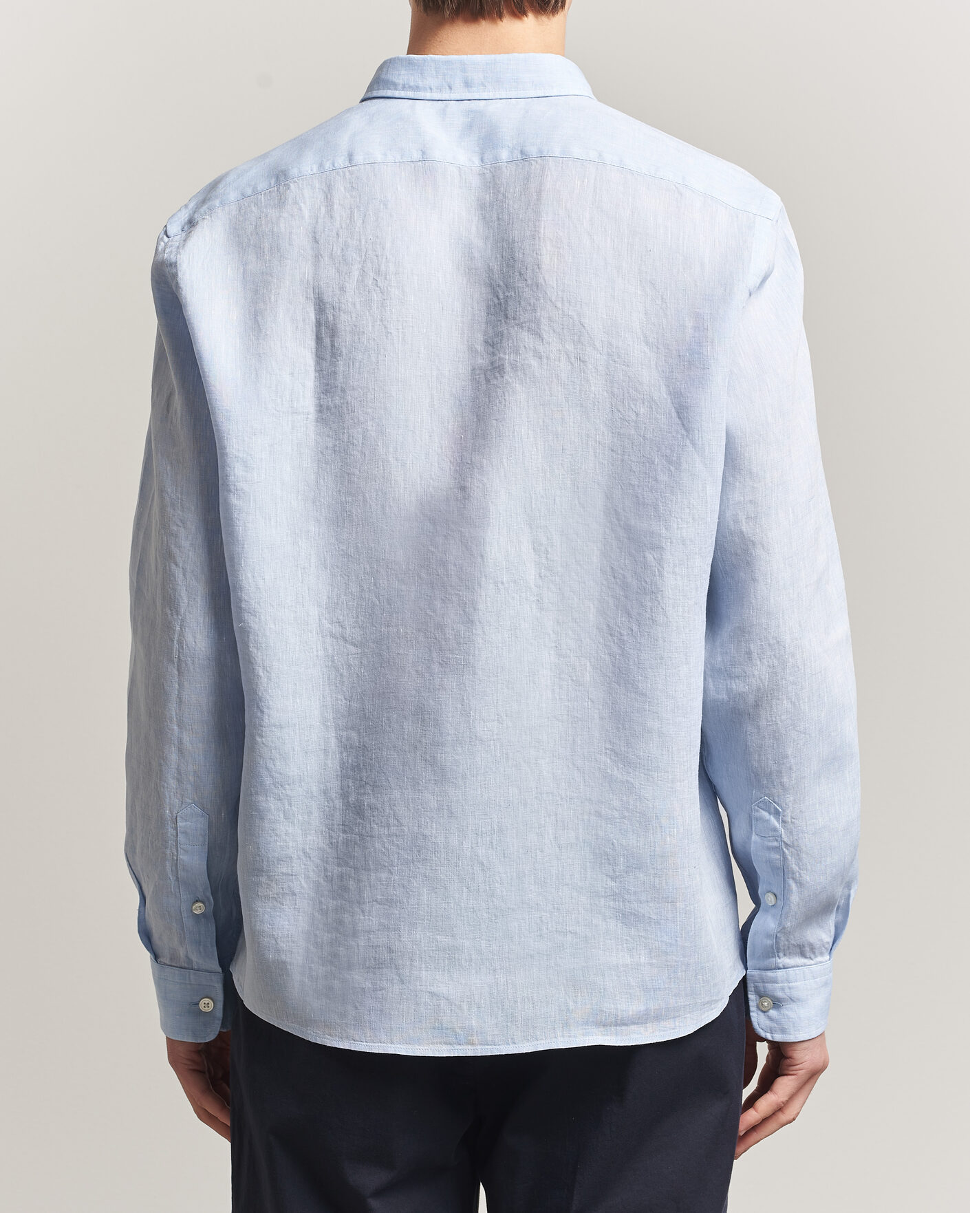 Heren | Overhemden | BOSS BLACK | Liam Linen Shirt Light Blue