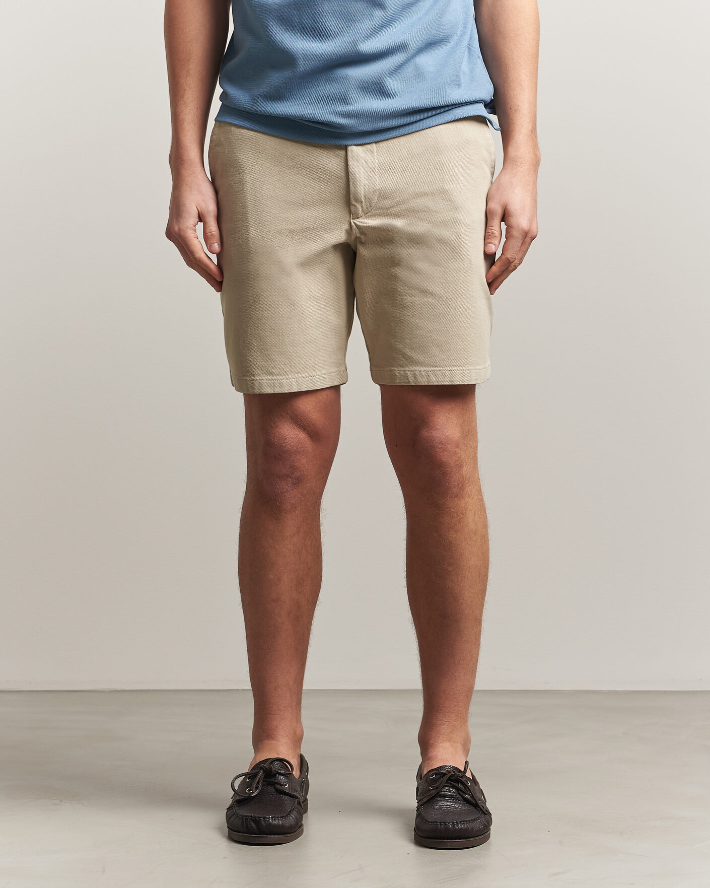 Heren | Korte broek | BOSS BLACK | Kane Cotton Chino Shorts Open Beige