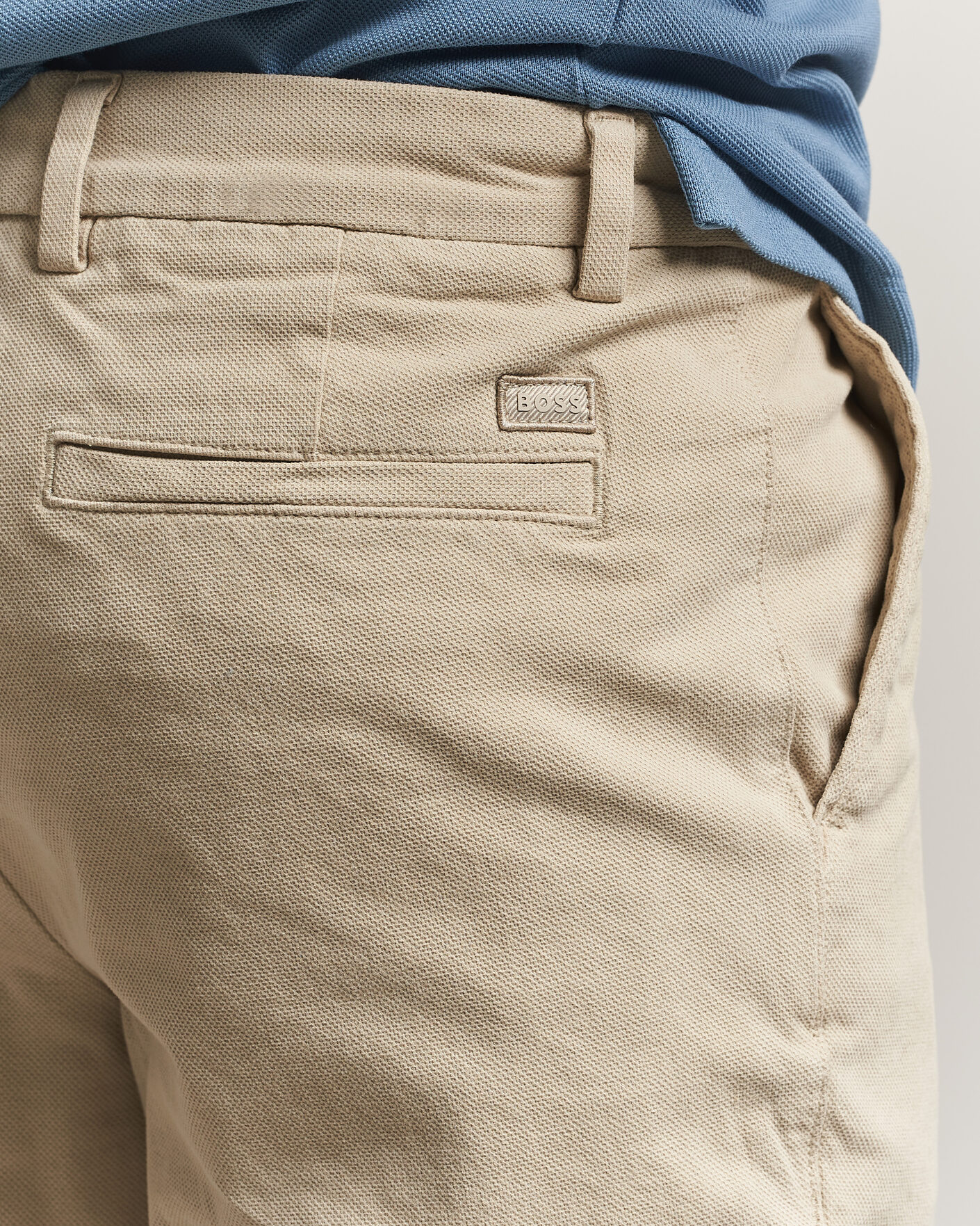 Heren | Korte broek | BOSS BLACK | Kane Cotton Chino Shorts Open Beige