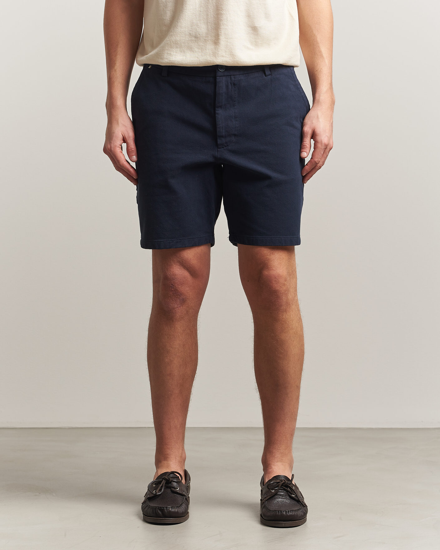 Heren | Korte broek | BOSS BLACK | Kane Cotton Chino Shorts Dark Blue