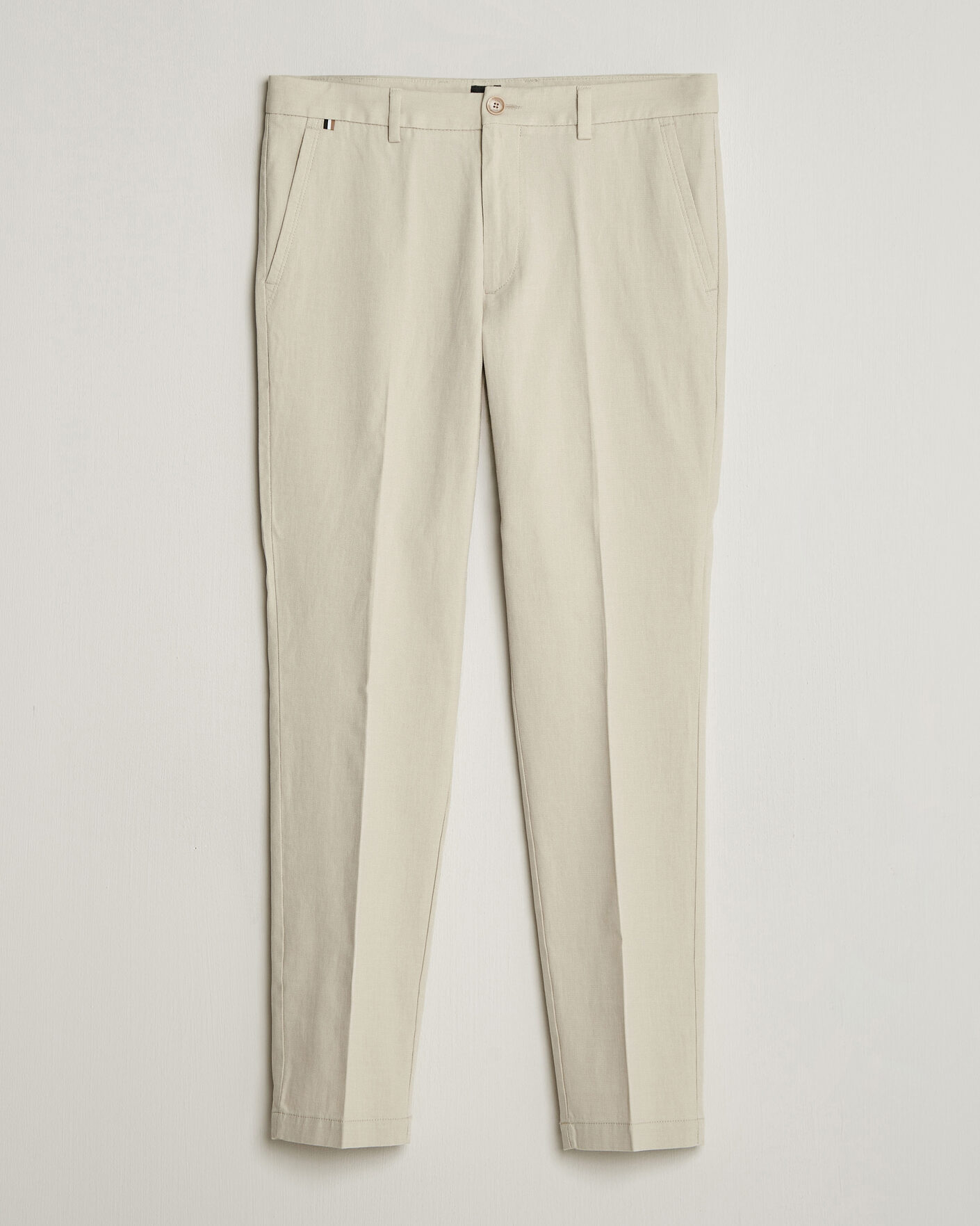 Heren | Broeken | BOSS BLACK | Kaiton Structured Chinos Open Beige