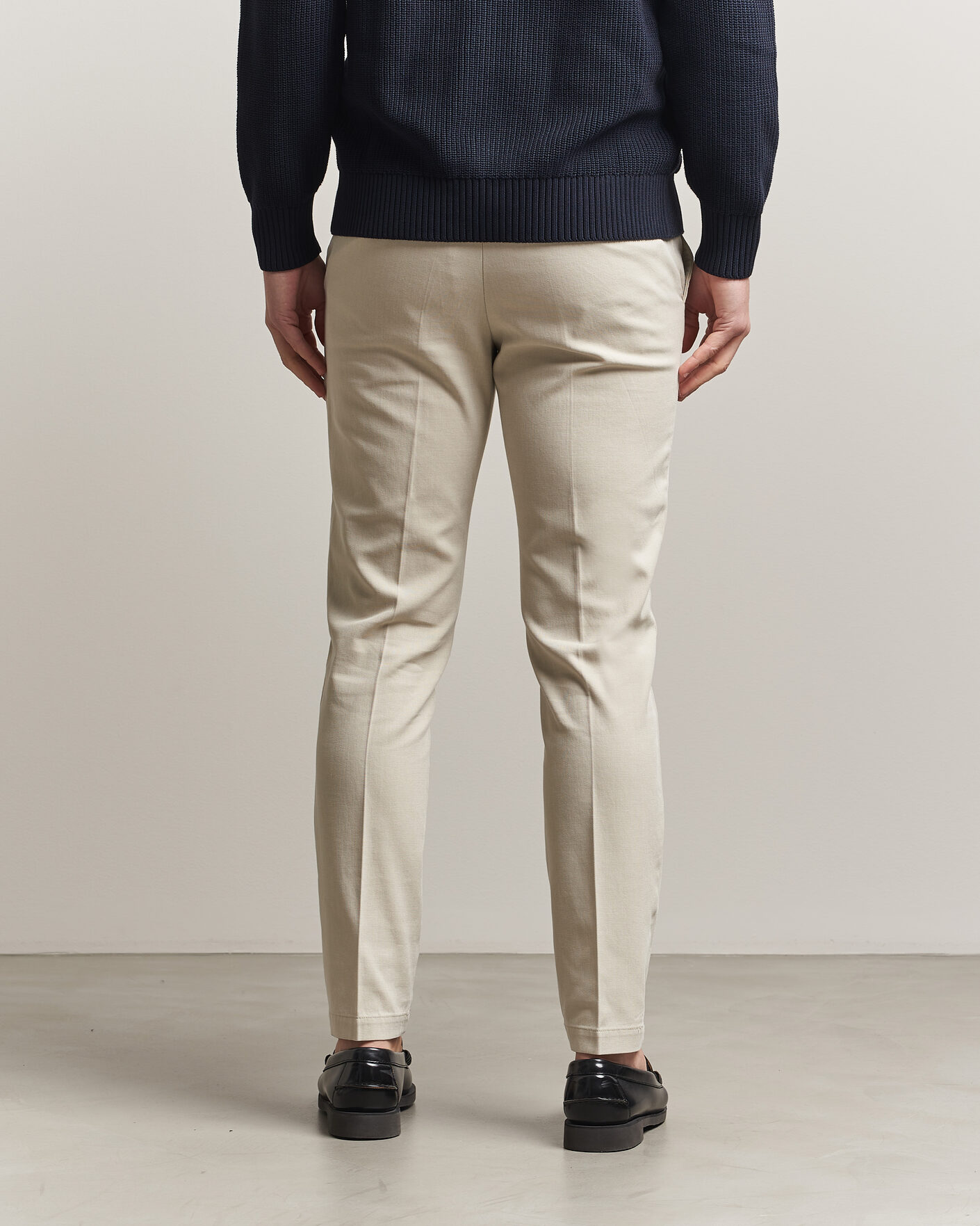 Heren | Broeken | BOSS BLACK | Kaiton Structured Chinos Open Beige
