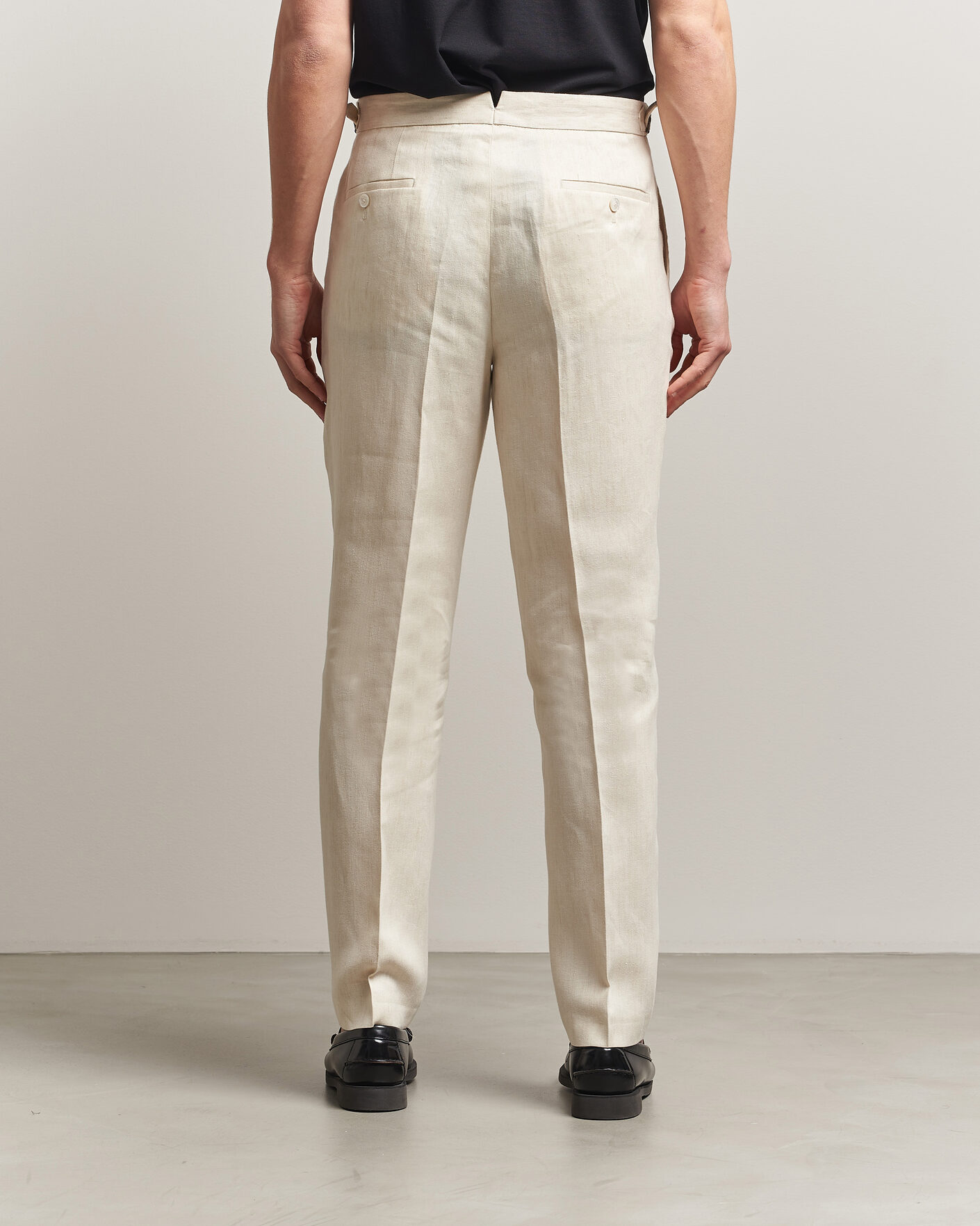 Heren | Broeken | BOSS BLACK | Perino Linen Suit Trousers Open Beige