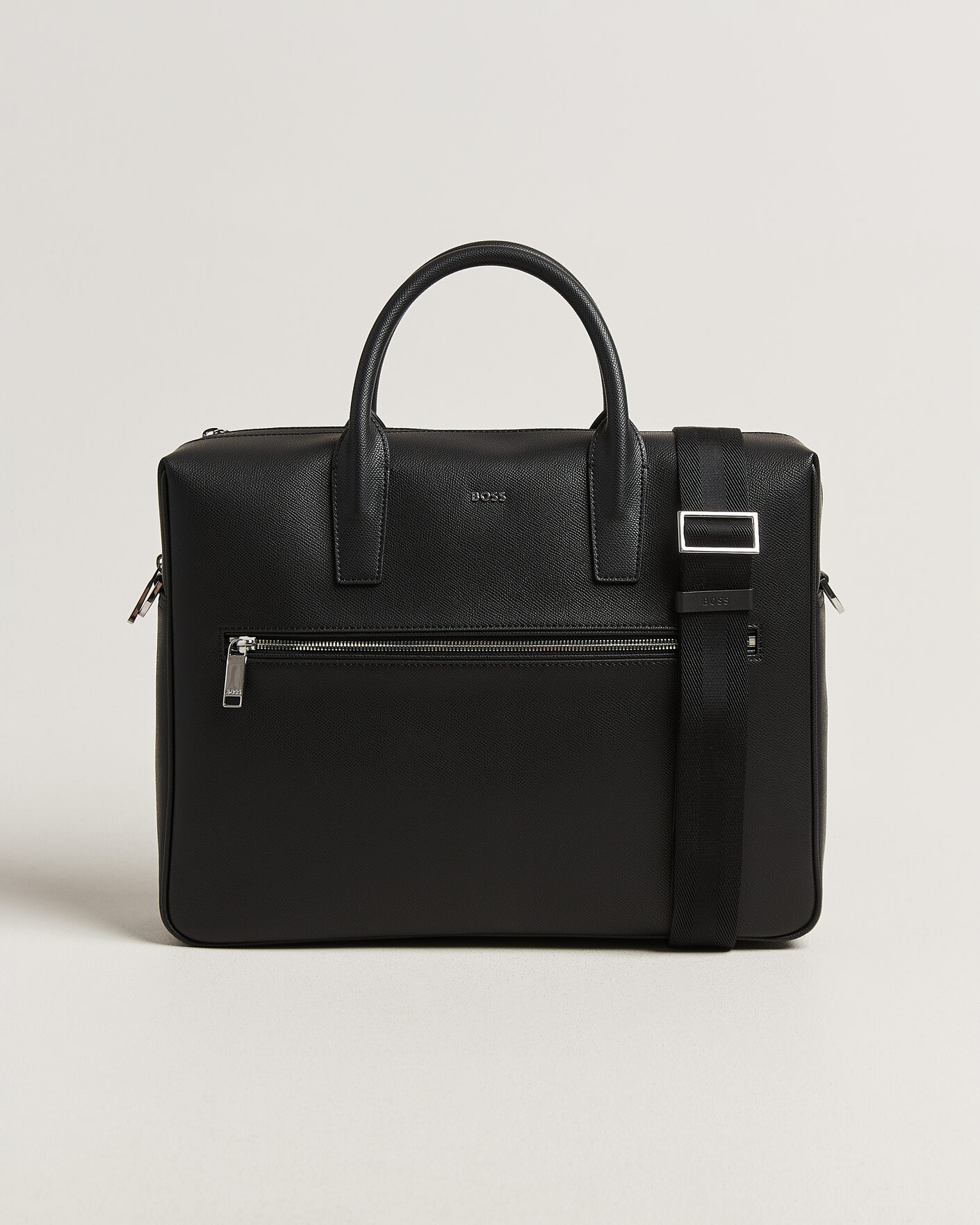 Heren | Tassen | BOSS BLACK | Daxter Leather Briefcase Black