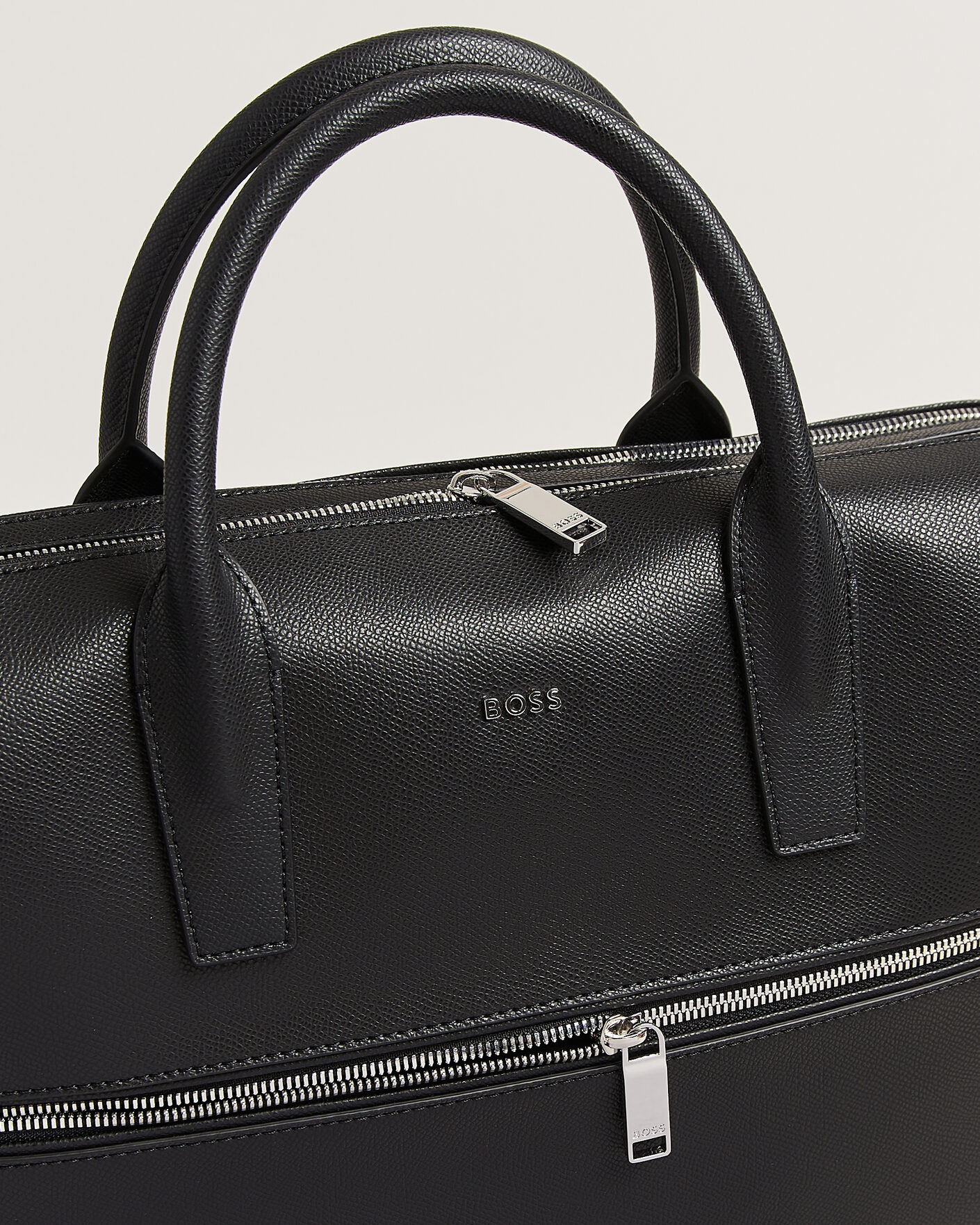 Heren | Tassen | BOSS BLACK | Daxter Leather Briefcase Black