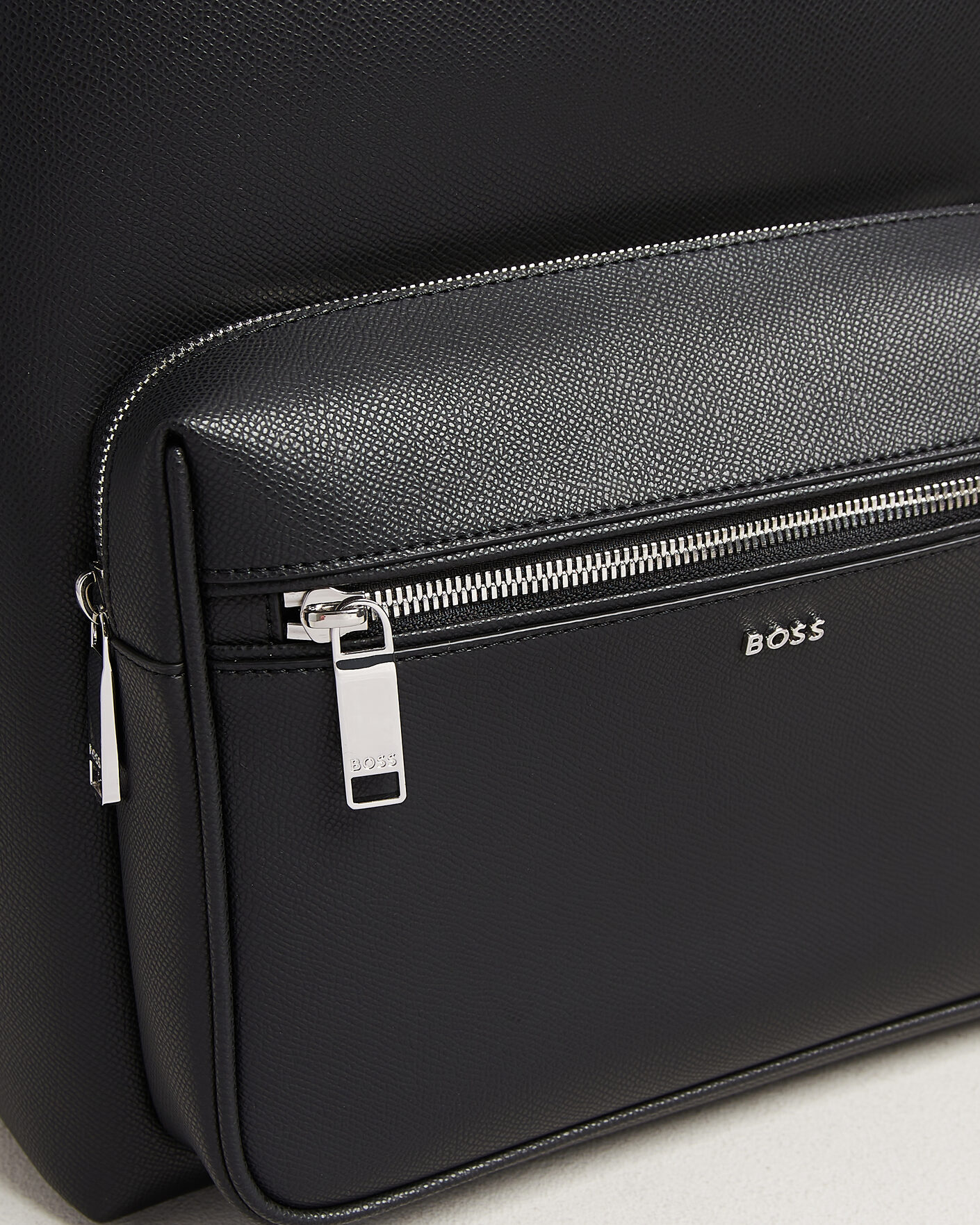 Heren | Tassen | BOSS BLACK | Daxter Leather Backpack Black