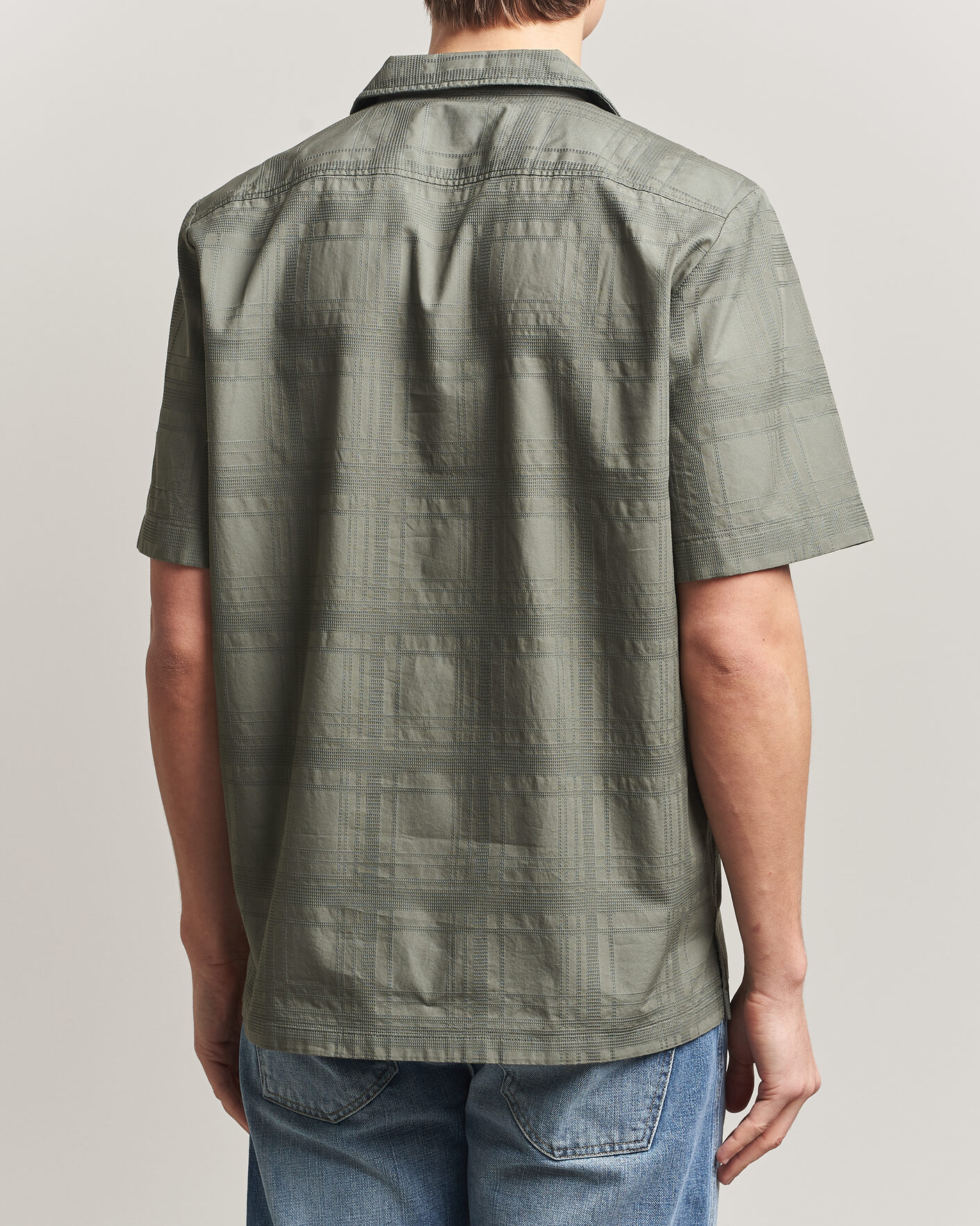 Heren | Overhemden | BOSS ORANGE | Rayer Cotton Resort Shirt Open Grey