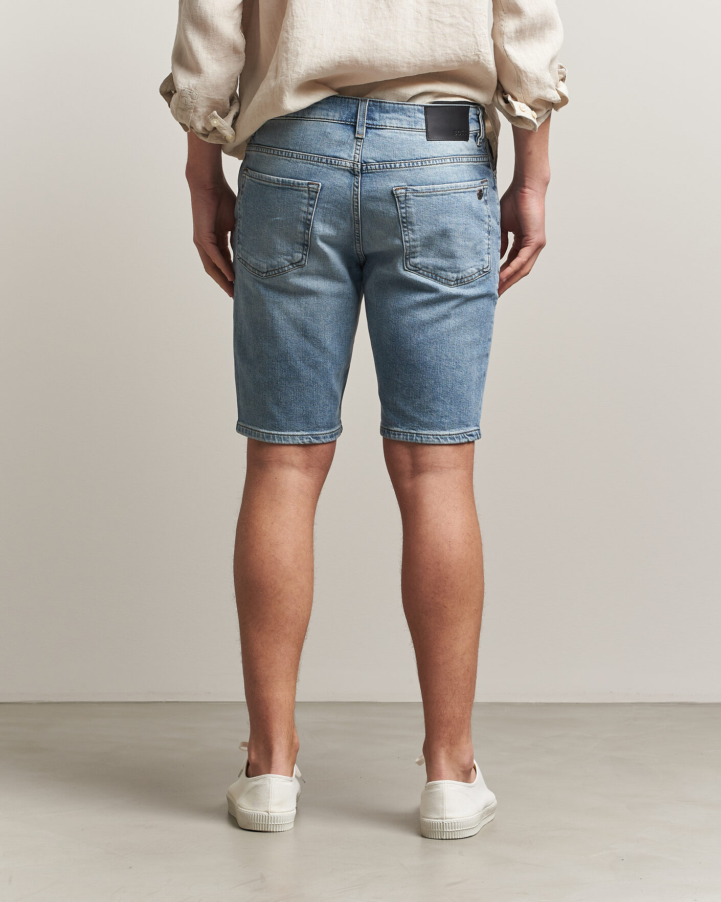 Heren | Korte broek | BOSS ORANGE | Re.Maine Denim Shorts Light Blue