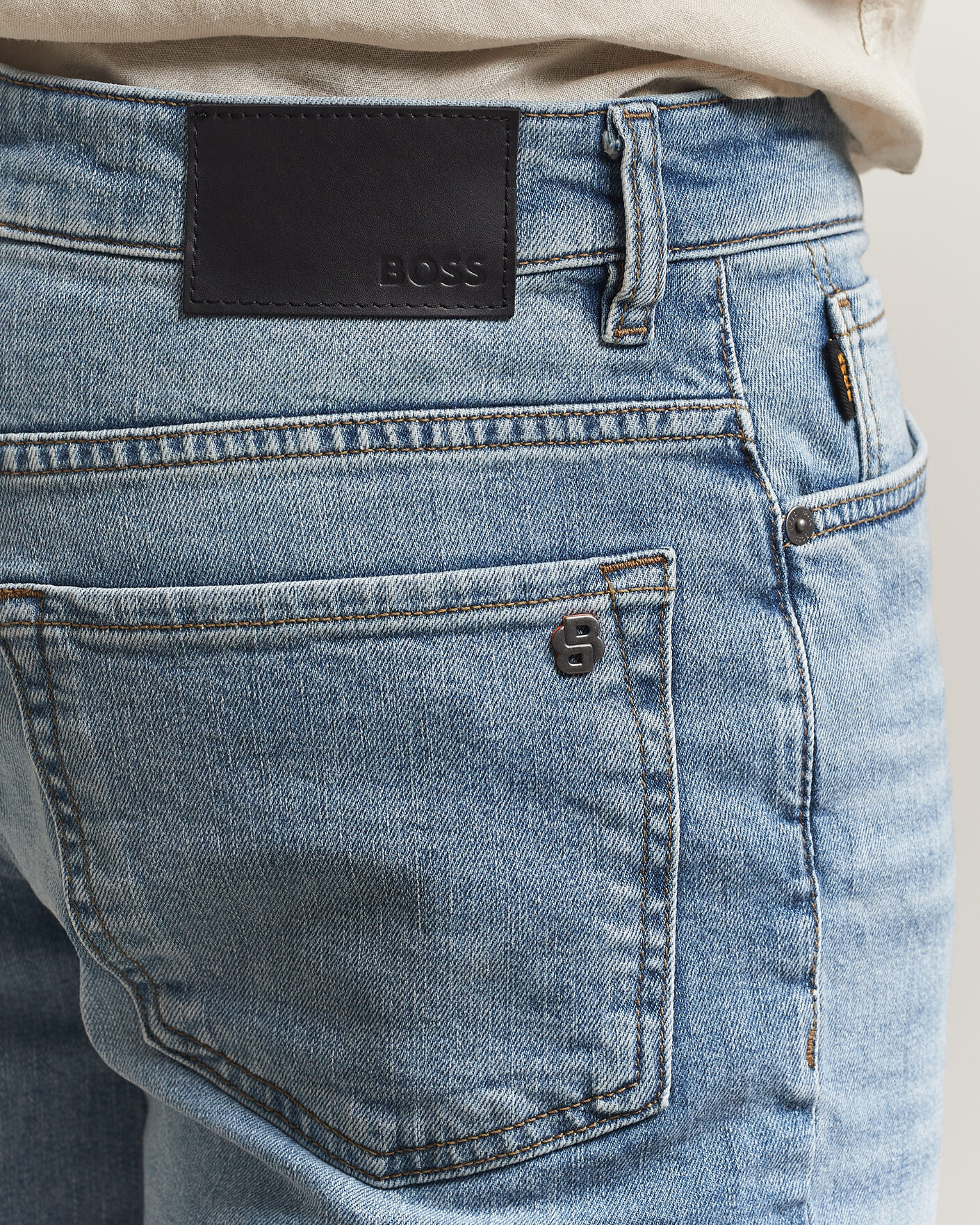 Heren | Korte broek | BOSS ORANGE | Re.Maine Denim Shorts Light Blue