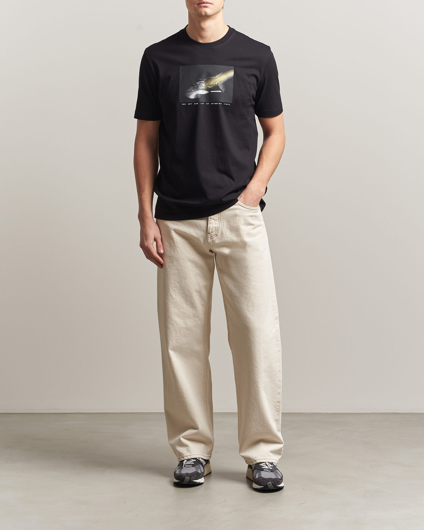 Heren | T-shirts | BOSS ORANGE | DJ Printed Crew Neck T-Shirt Black