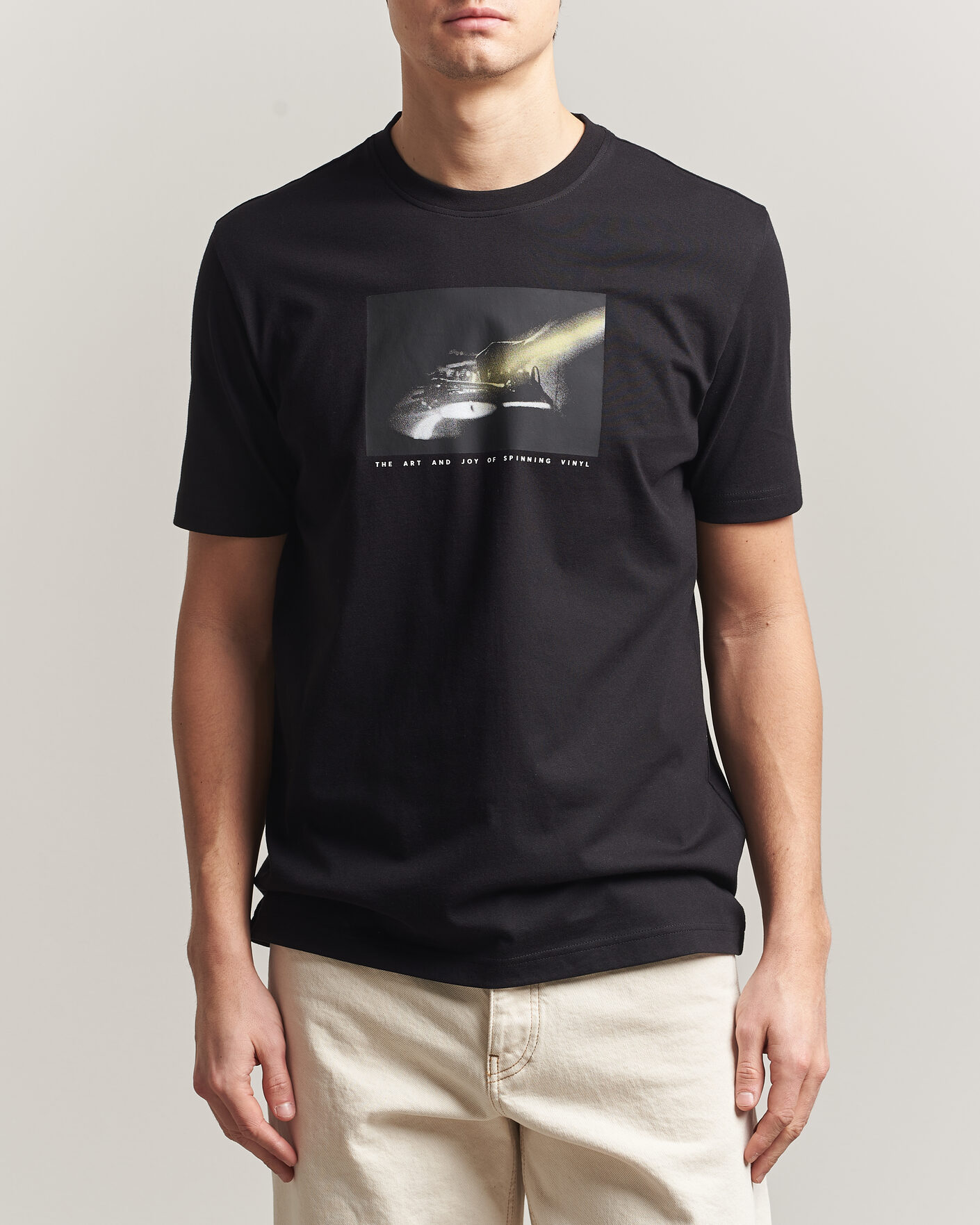 Heren | T-shirts | BOSS ORANGE | DJ Printed Crew Neck T-Shirt Black