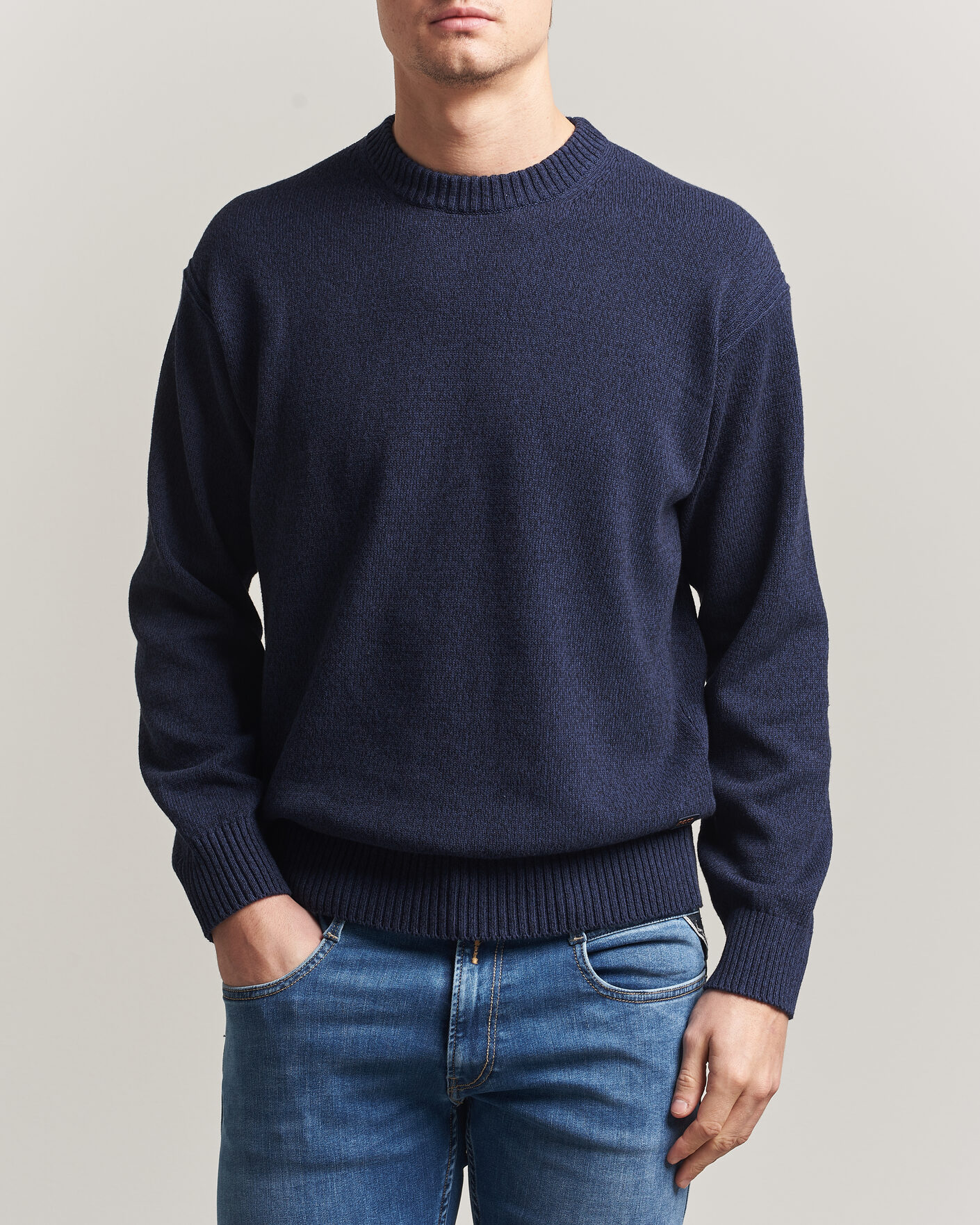 Heren | Truien | BOSS ORANGE | Kerlino Knitted Sweater Dark Blue
