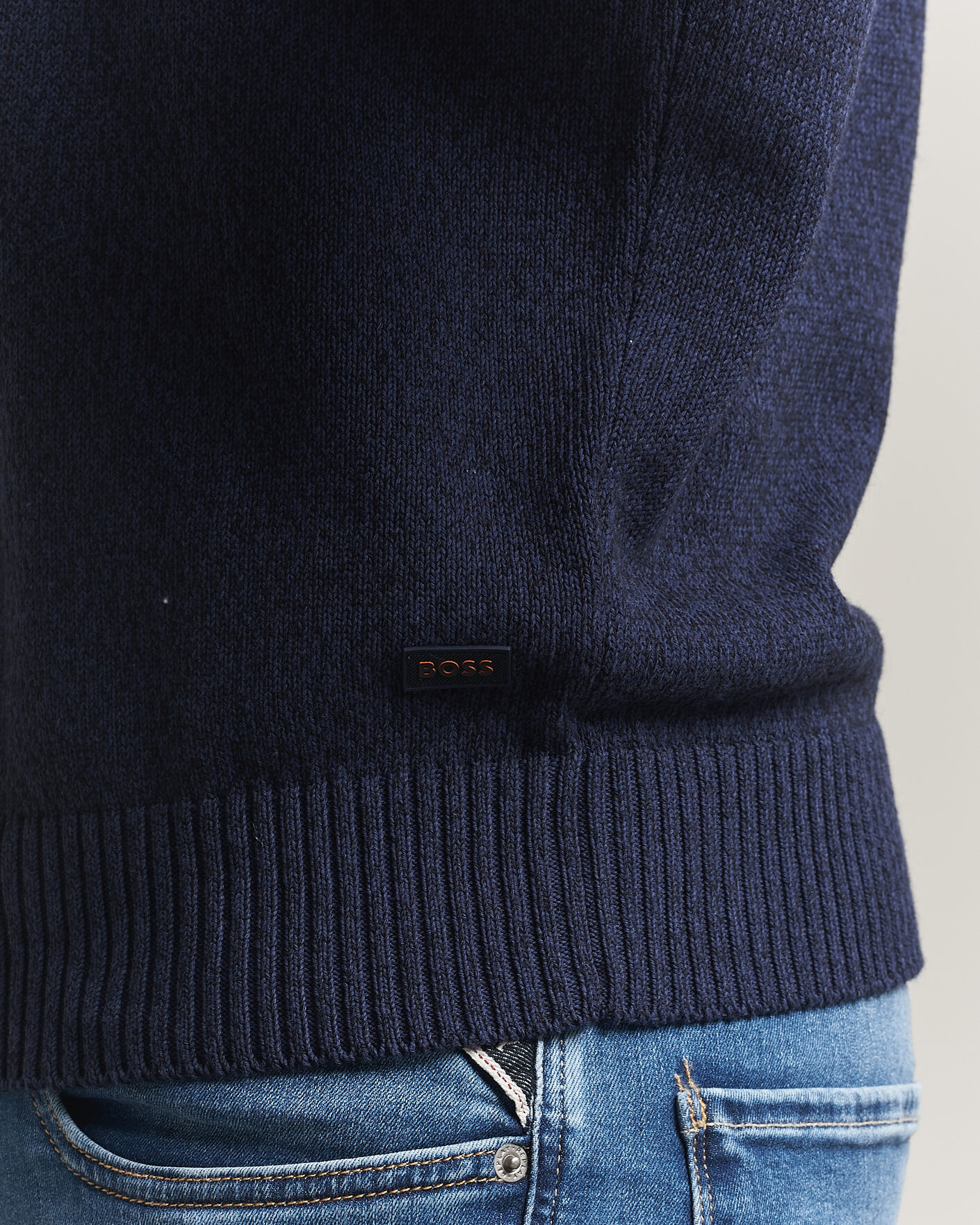 Heren | Truien | BOSS ORANGE | Kerlino Knitted Sweater Dark Blue