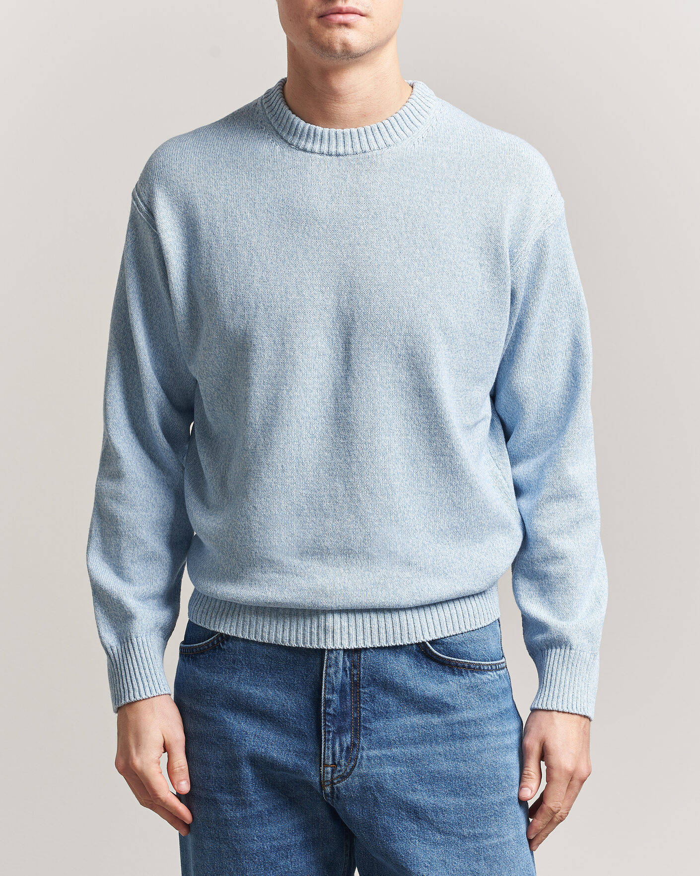 Heren | Truien | BOSS ORANGE | Kerlino Knitted Sweater Light Blue