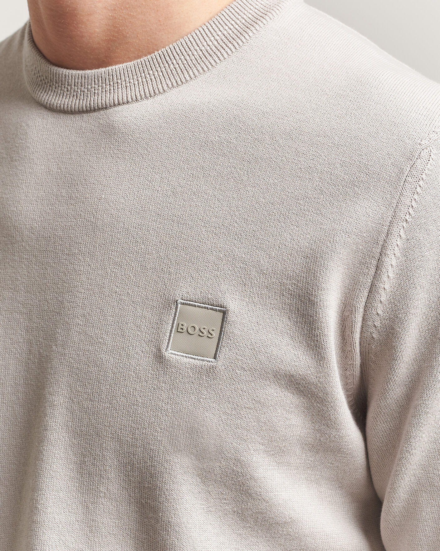 Heren | Truien | BOSS ORANGE | Kanovano Knitted Sweater Beige