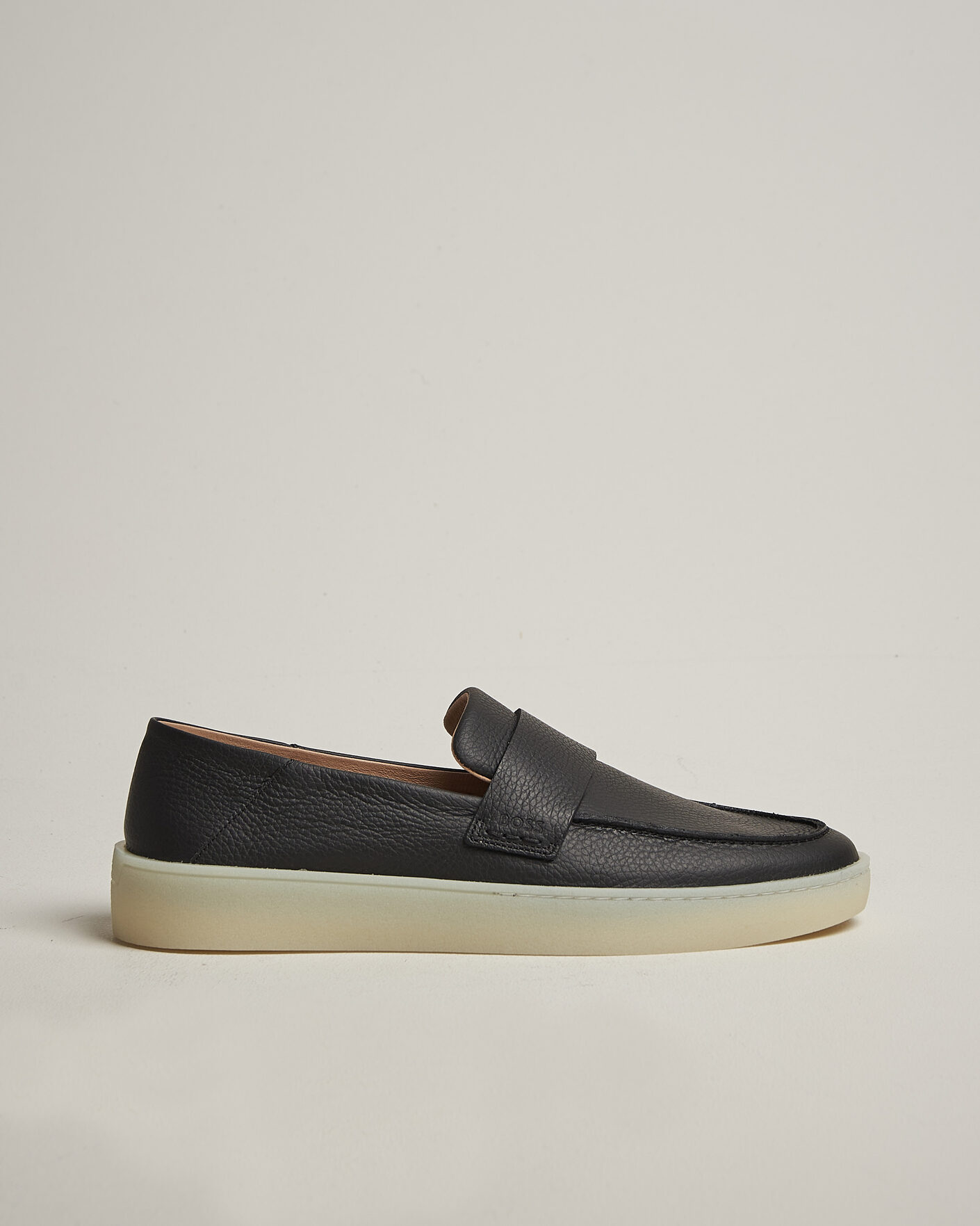 Heren | Instappers | BOSS BLACK | Randal Leather Loafer Black