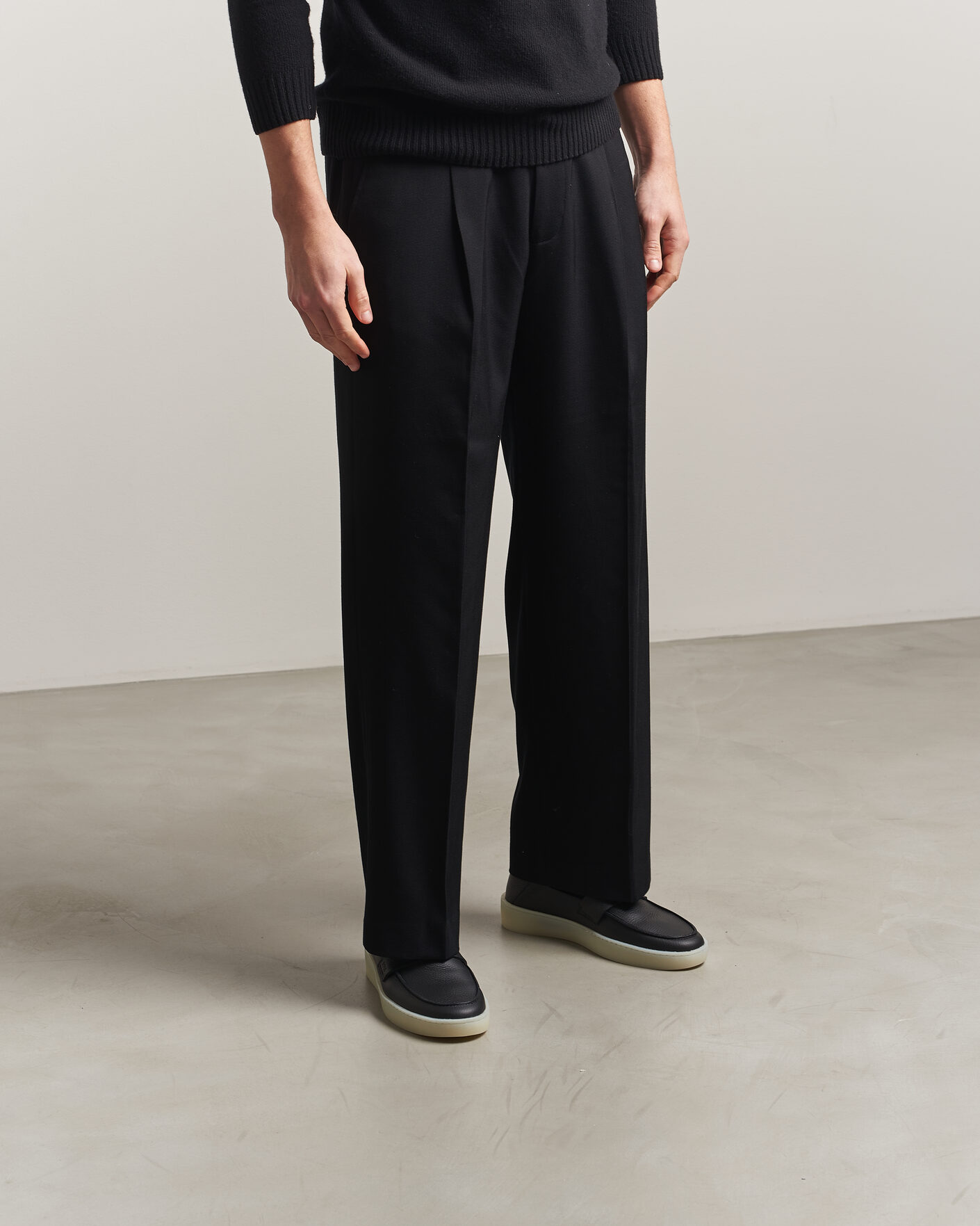 Heren | Instappers | BOSS BLACK | Randal Leather Loafer Black