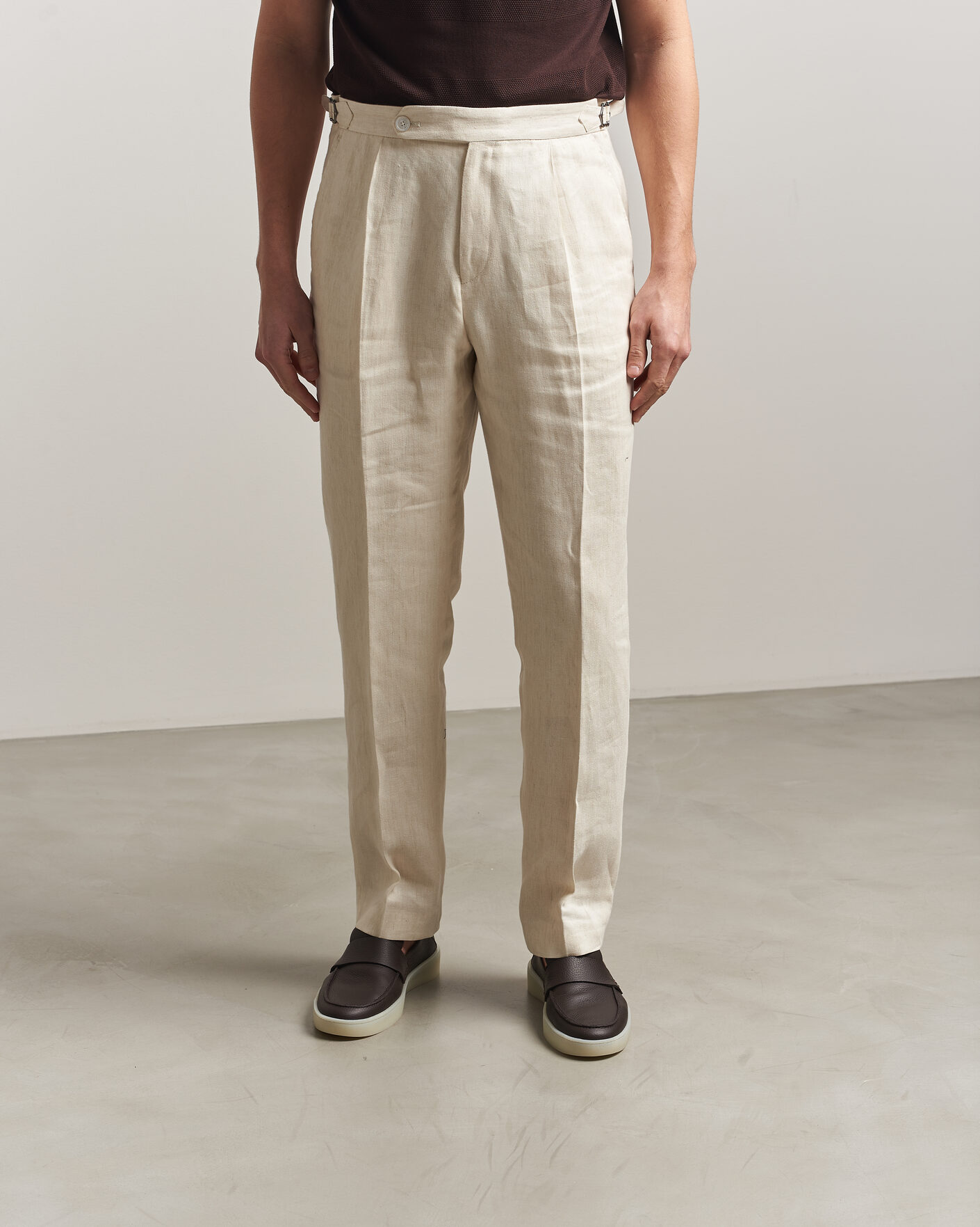 Heren | Instappers | BOSS BLACK | Randal Leather Loafer Dark Brown