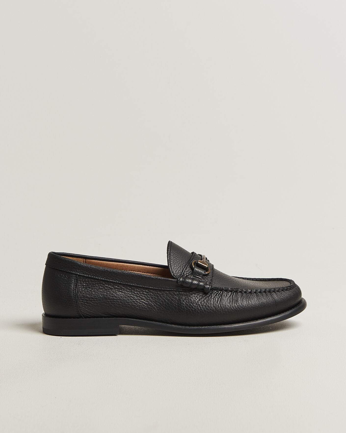 Heren | Instappers | BOSS BLACK | Tevan Leather Moccasin Black