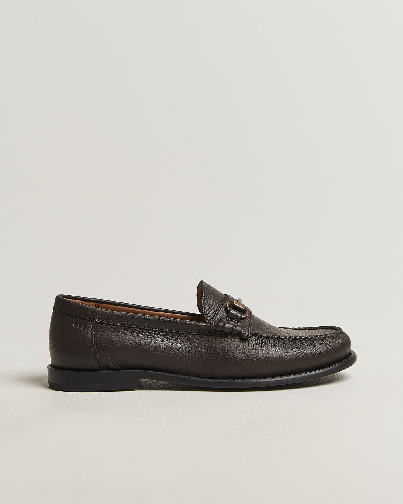 Heren | Instappers | BOSS BLACK | Tevan Leather Moccasin Dark Brown