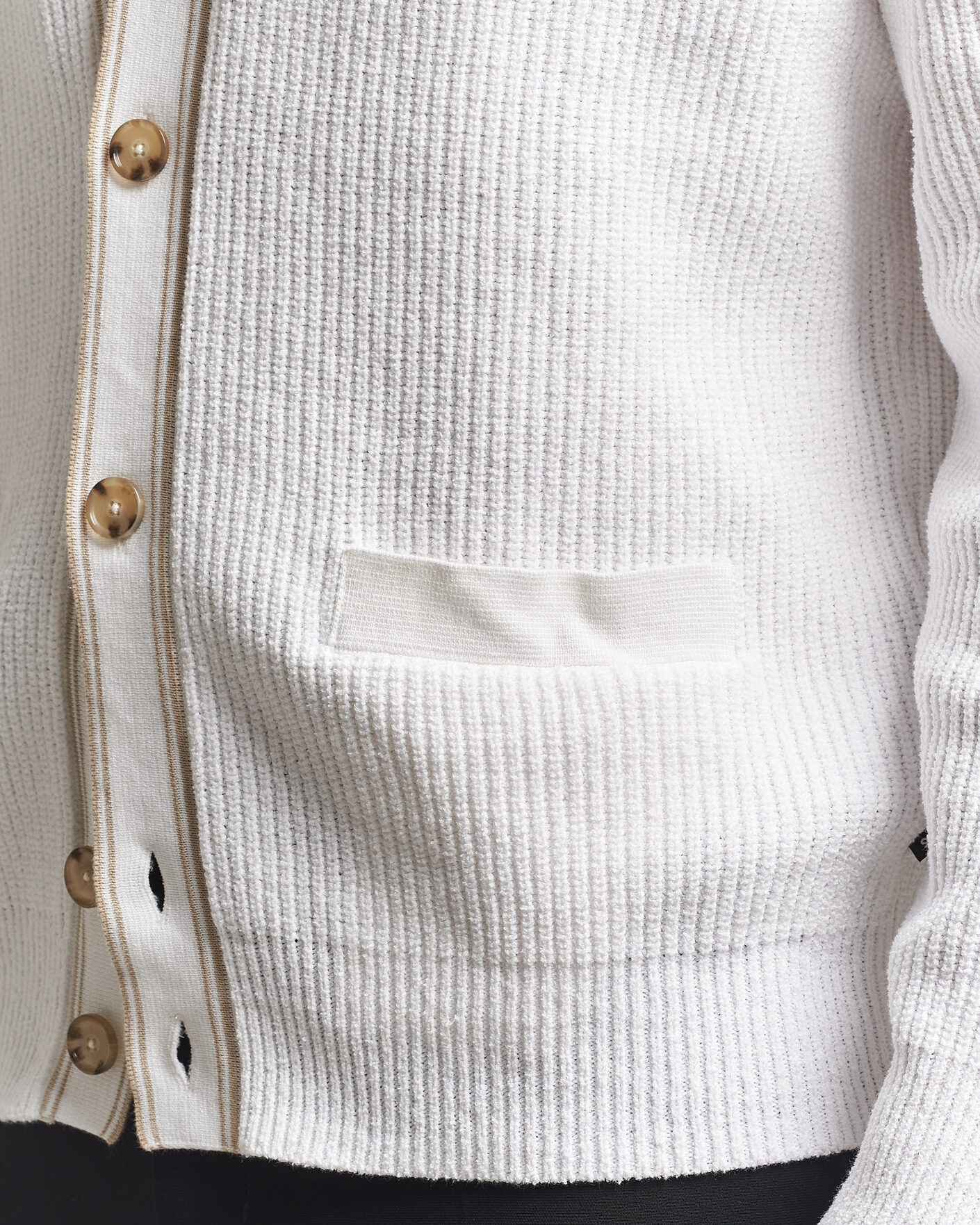 Heren | Truien | BOSS BLACK | Napoli Knitted Cardigan White