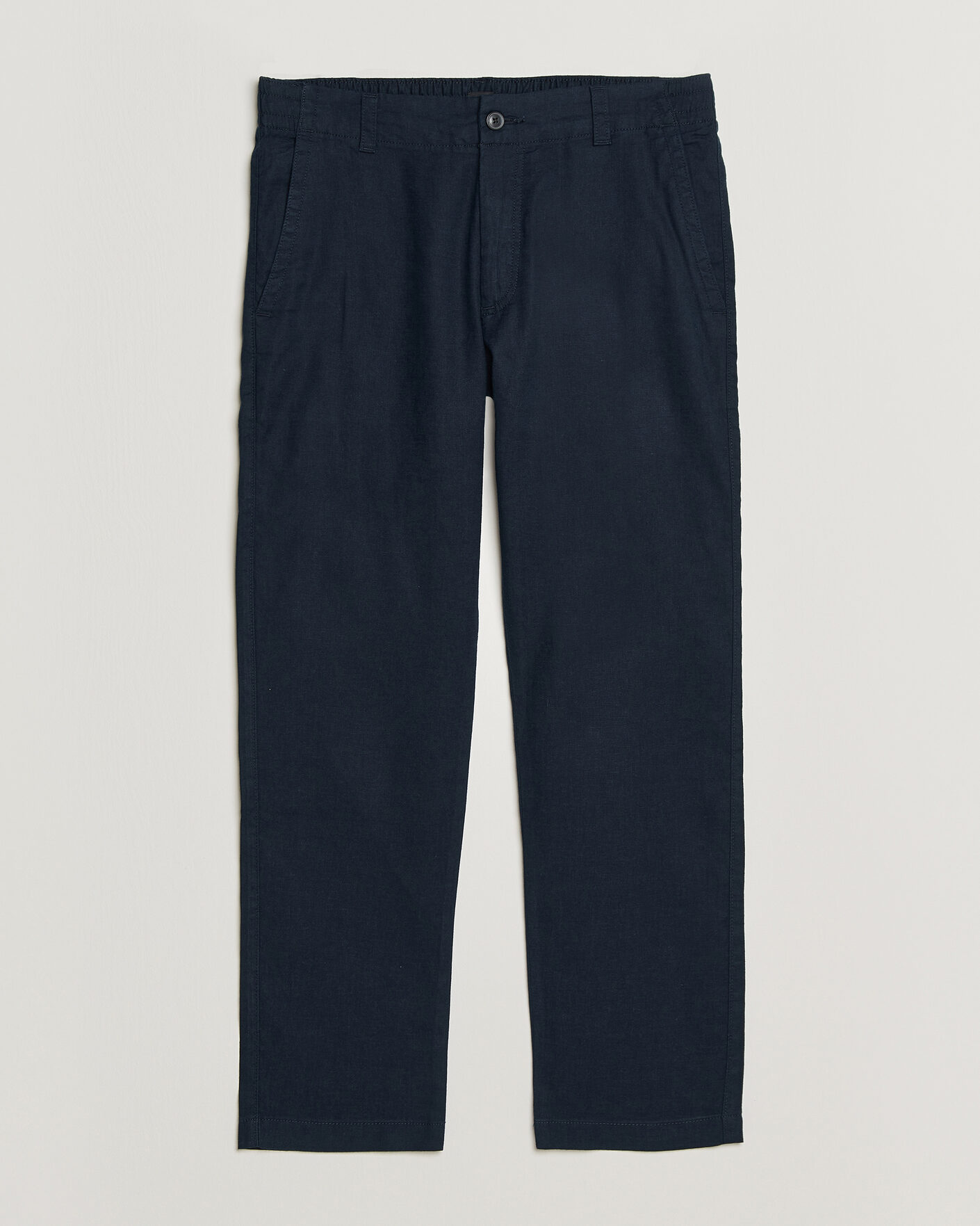 Heren | Broeken | BOSS ORANGE | Sanderson Linen Pants Dark Blue