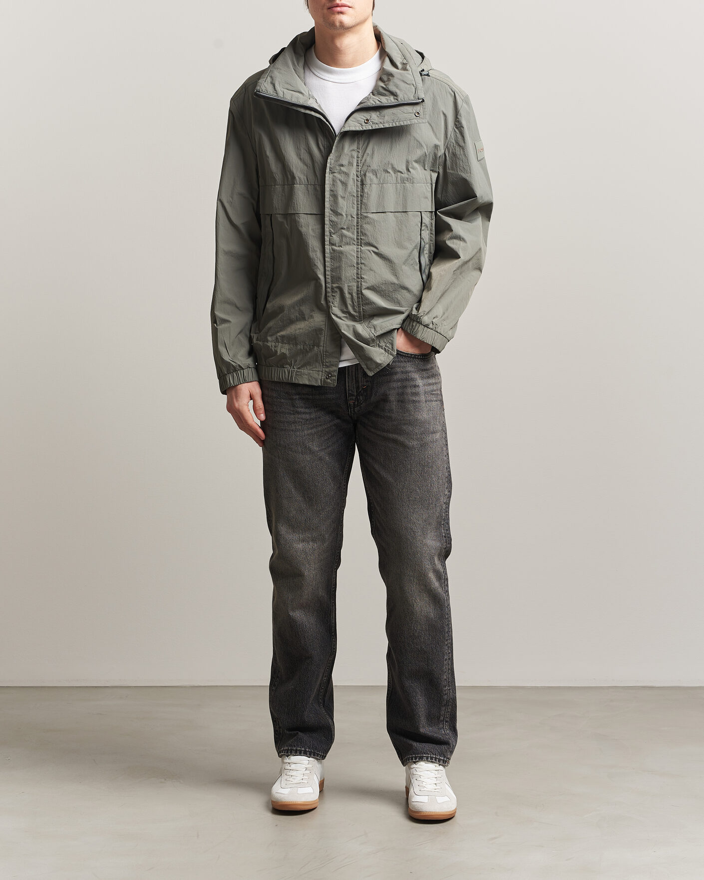 Heren | Jassen | BOSS ORANGE | Oberle Hooded Jacket Green