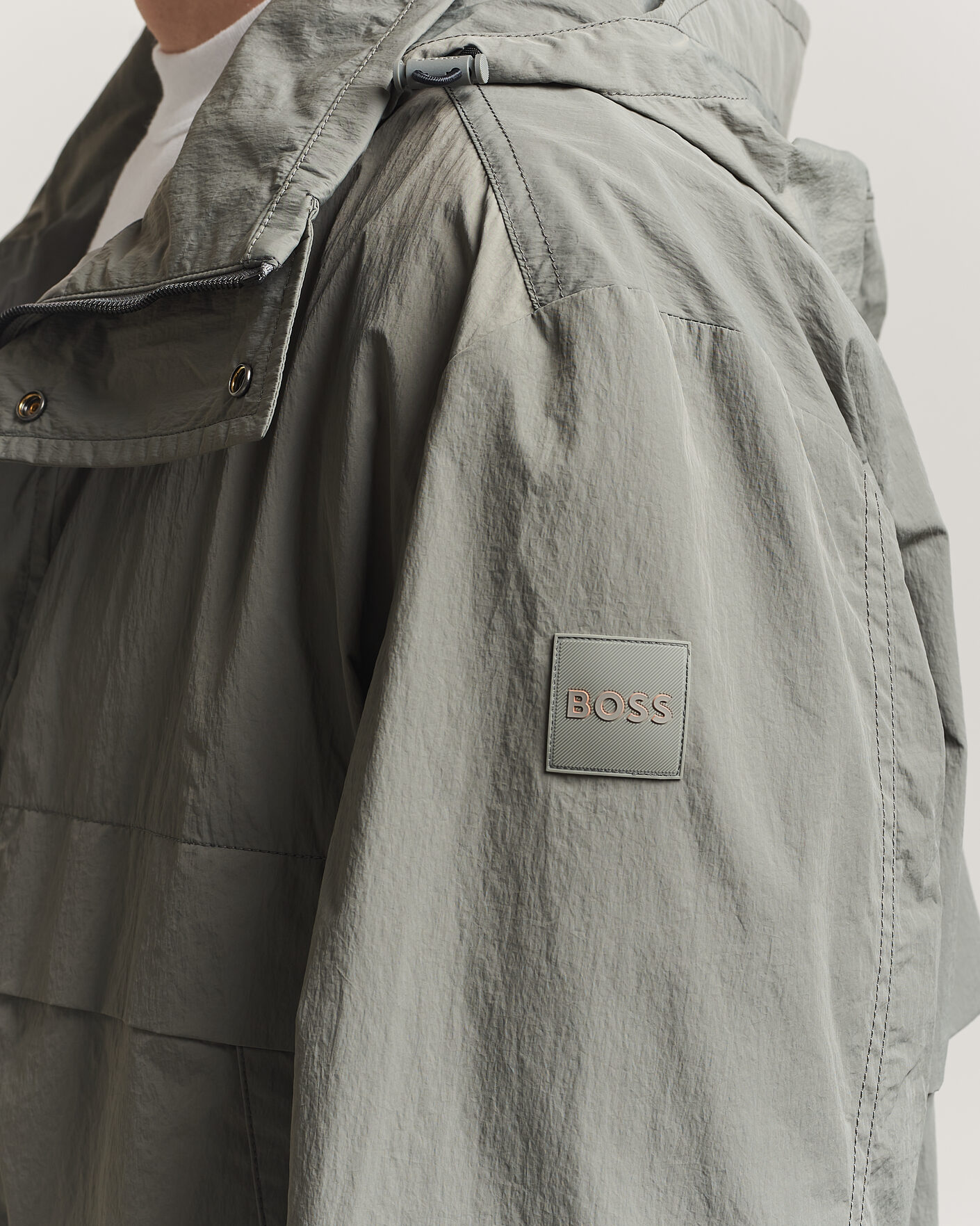 Heren | Jassen | BOSS ORANGE | Oberle Hooded Jacket Green