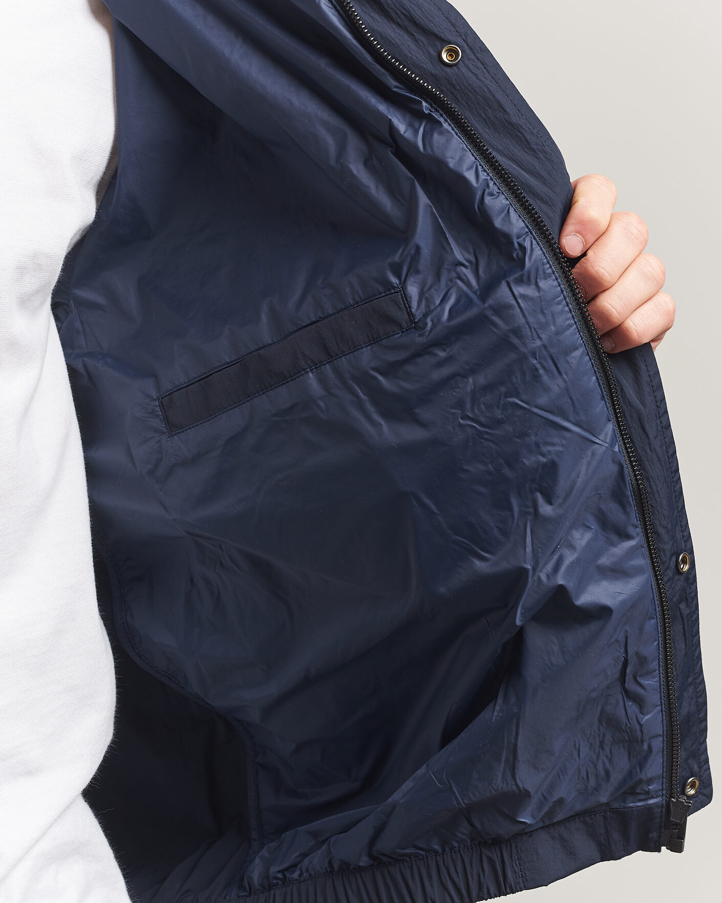 Heren | Jassen | BOSS ORANGE | Oberle Hooded Jacket Dark Blue