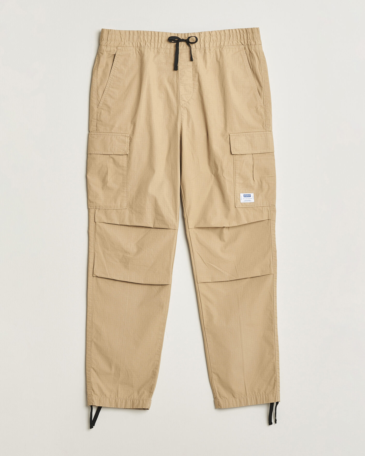 Heren | Broeken | HUGO | Gadic Cargo Drawstring Pants Medium Beige