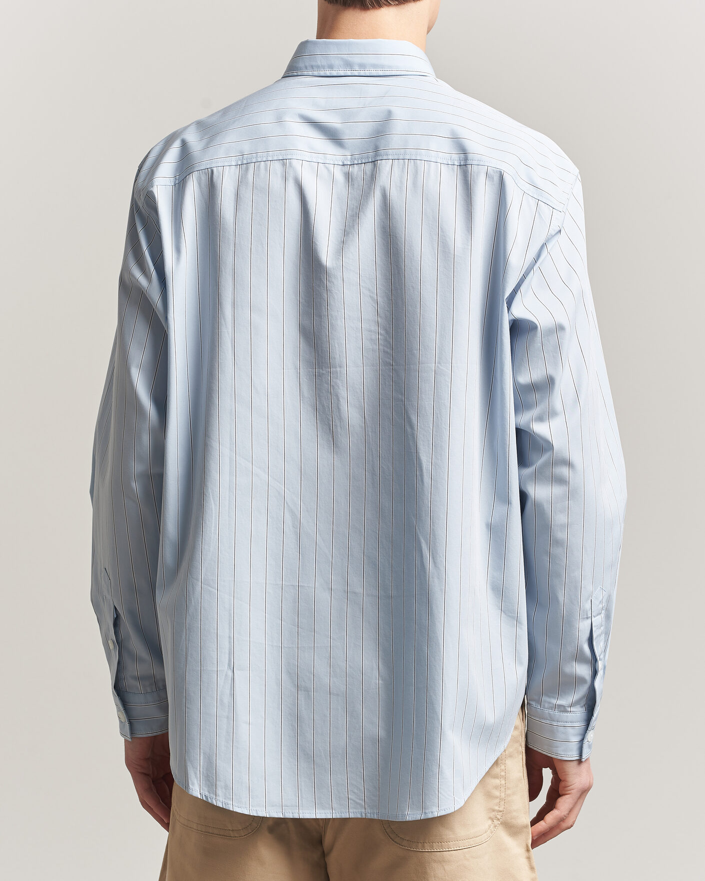 Heren | Overhemden | HUGO | Ebalto Striped Cotton Shirt Open Blue