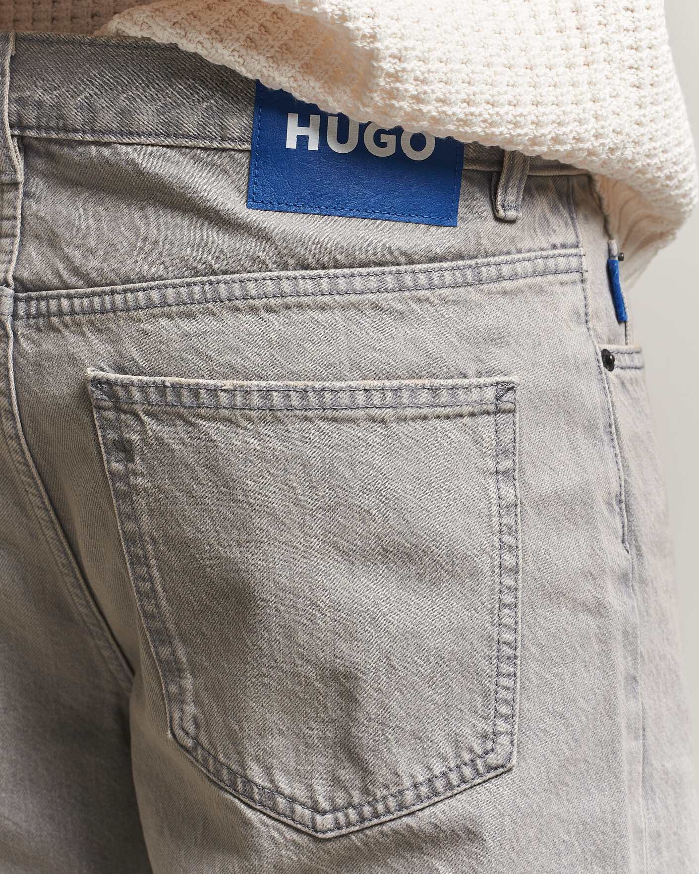 Heren | Jeans | HUGO | Nate Baggy Fit Jeans Medium Grey