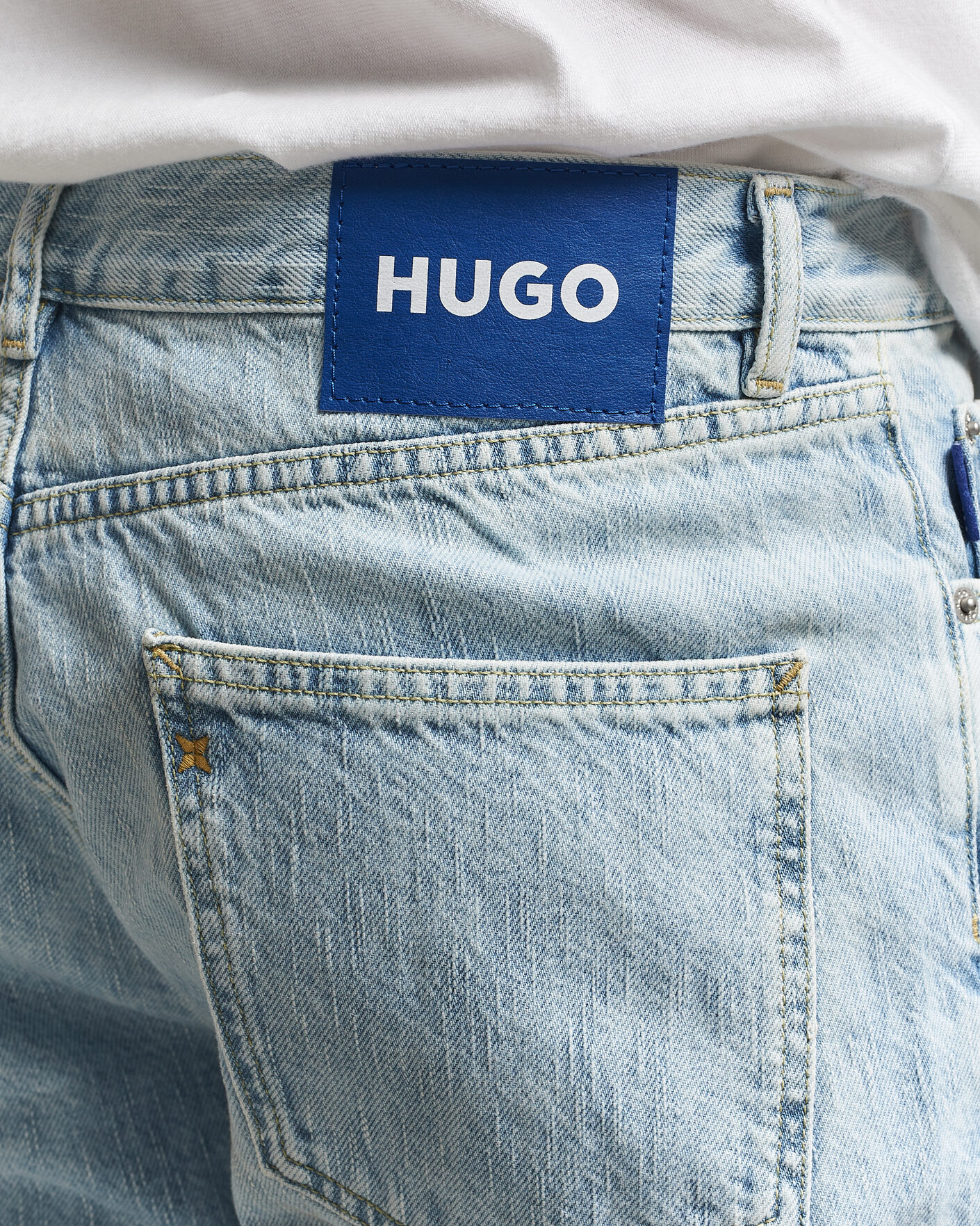 Heren | Broeken | HUGO | Jonah Straight Fit Jeans Light Blue