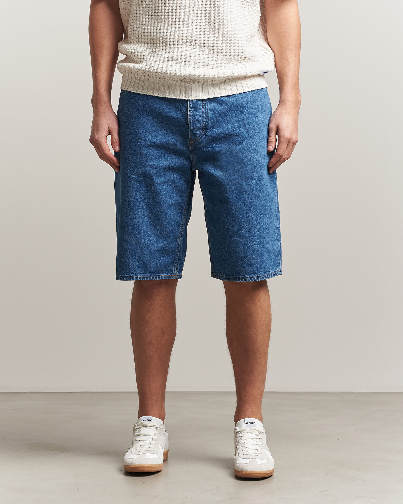 Heren | Korte broek | HUGO | Skate Denim Shorts Medium Blue