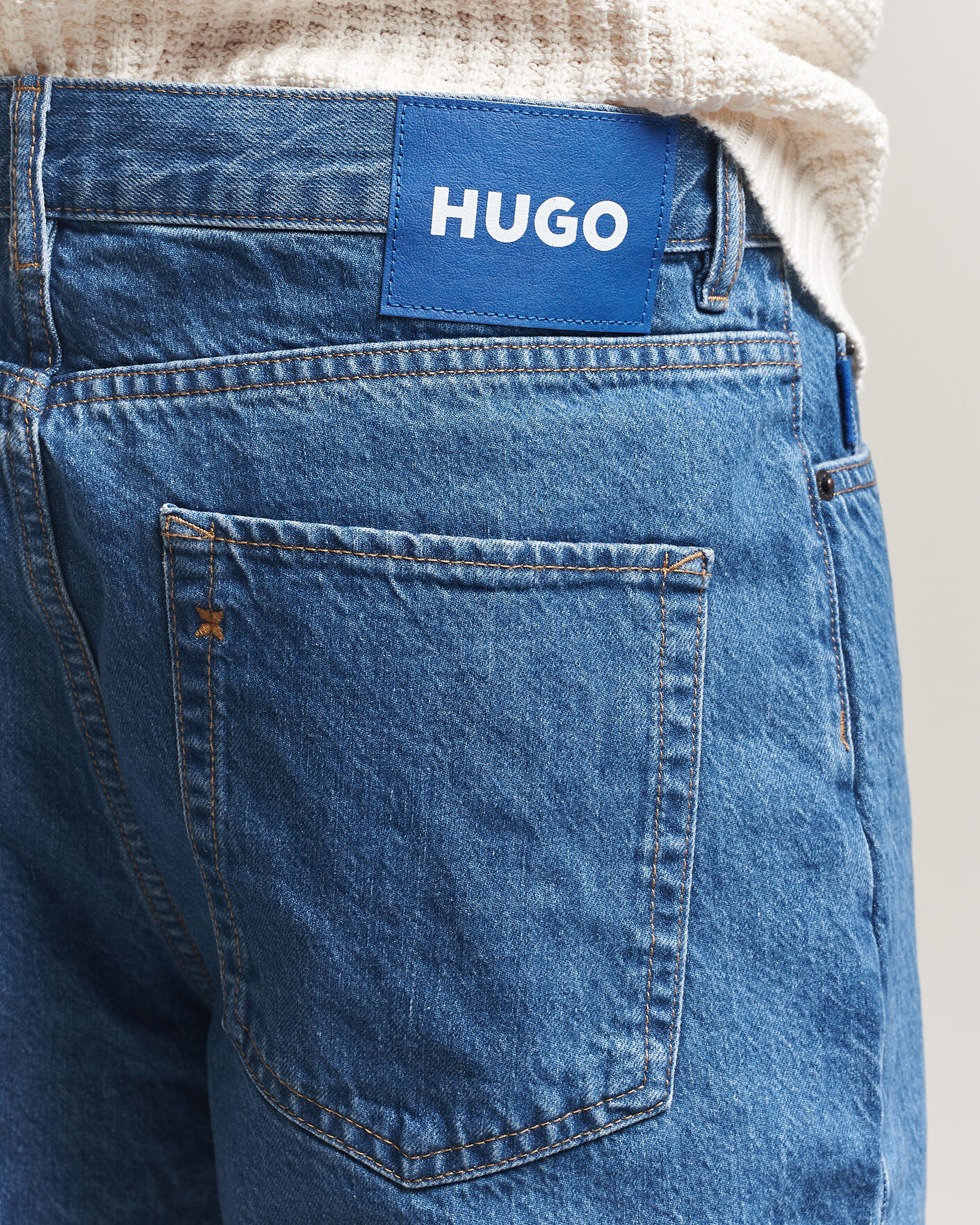 Heren | Korte broek | HUGO | Skate Denim Shorts Medium Blue