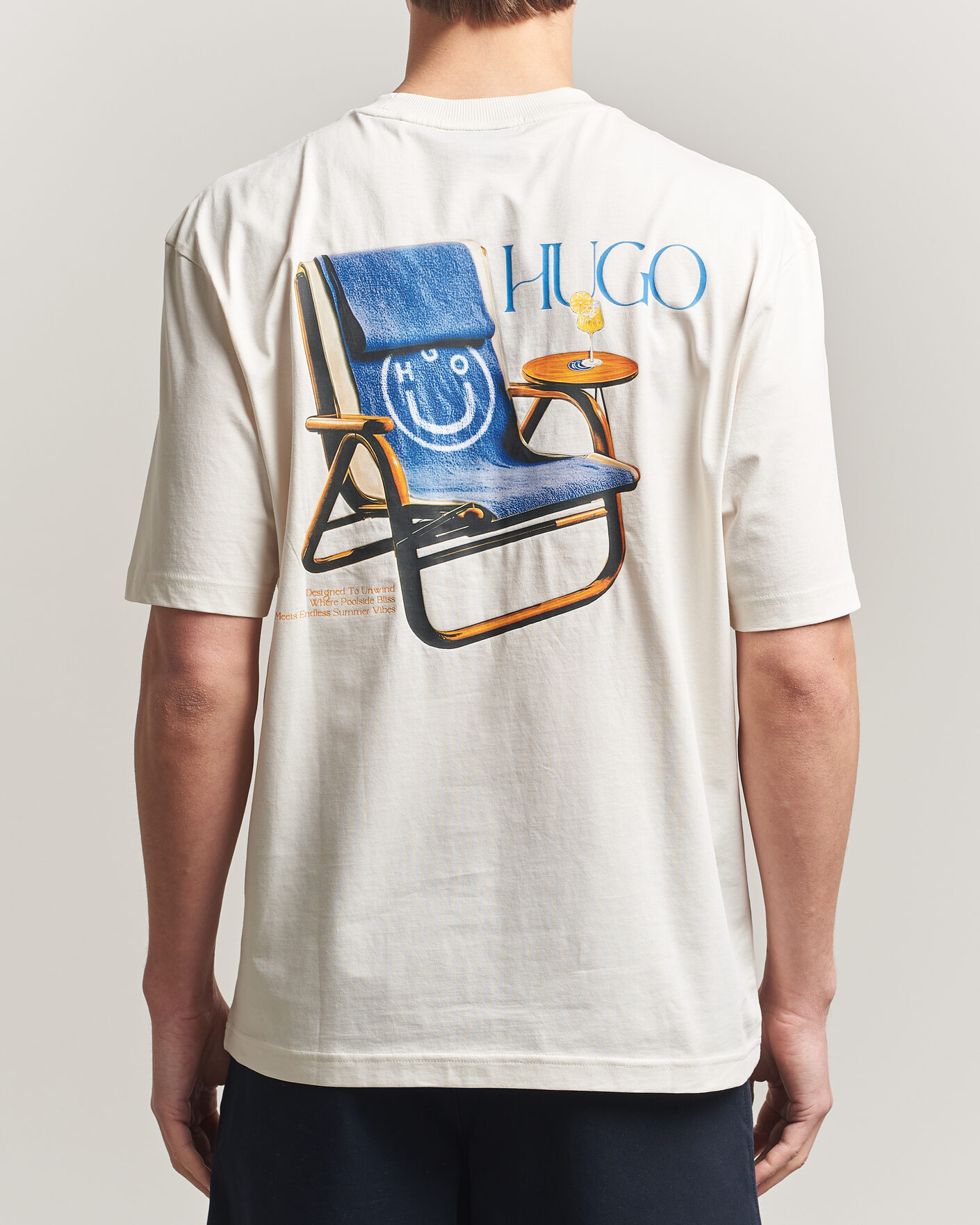 Heren | T-shirts | HUGO | Nulaxo Printed Crew Neck T-Shirt Open White