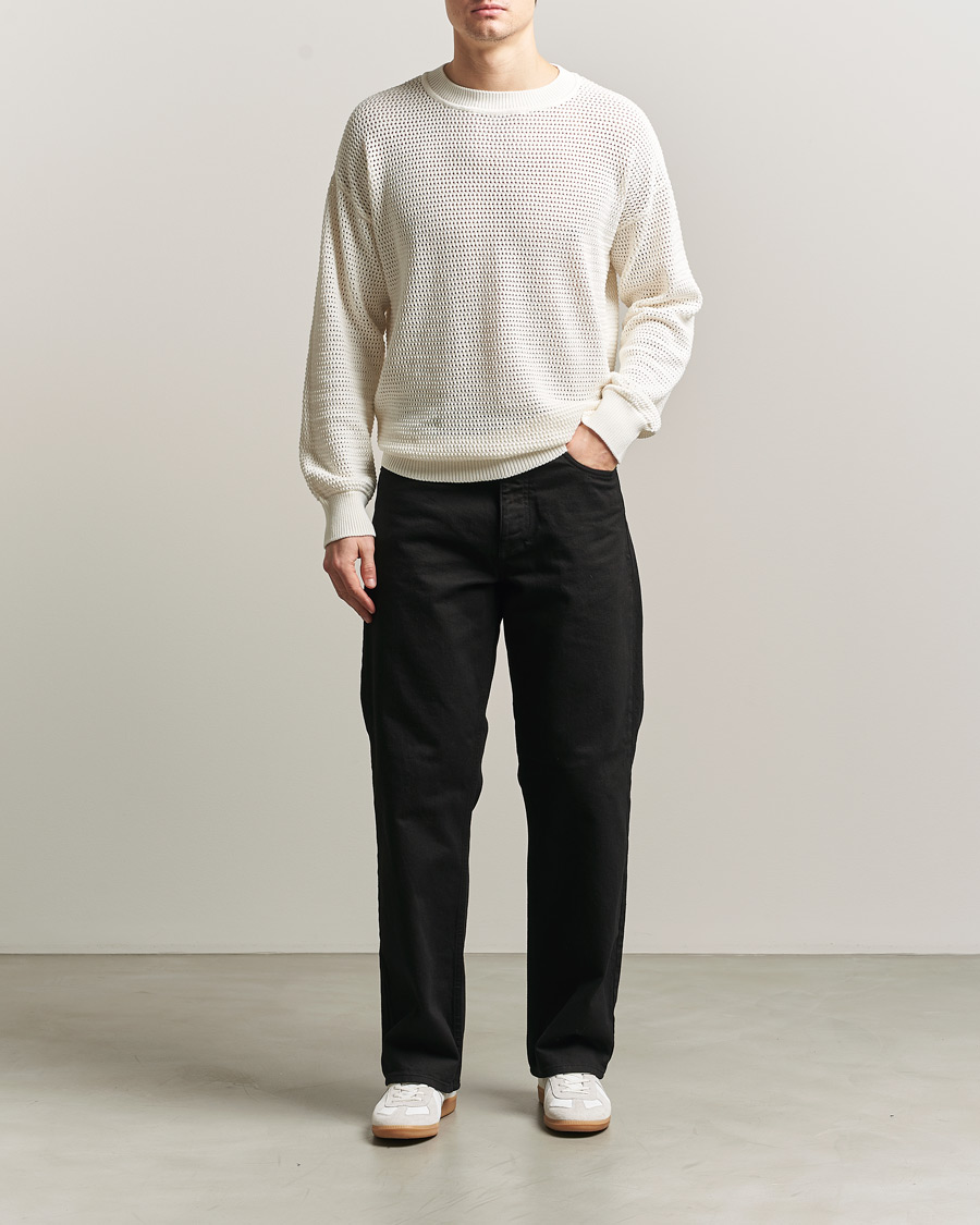 Heren | Truien | HUGO | Sanjou Knitted Sweater Open White