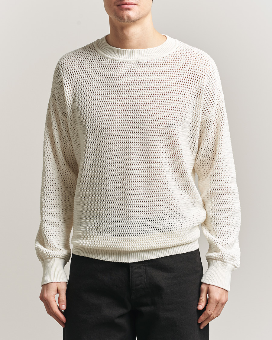 Heren | Truien | HUGO | Sanjou Knitted Sweater Open White