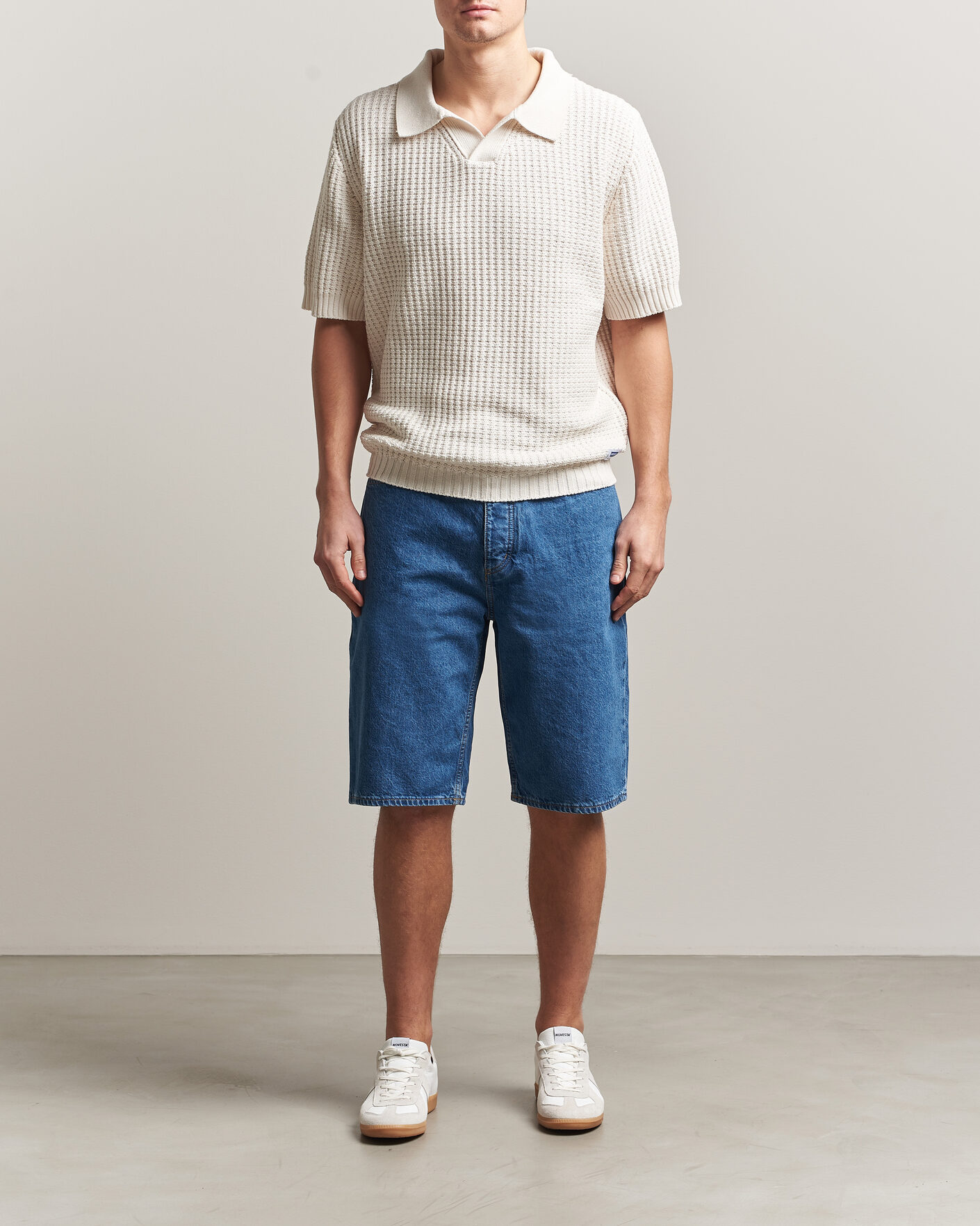 Heren | Polo's | HUGO | Spero Knitted Polo Open White
