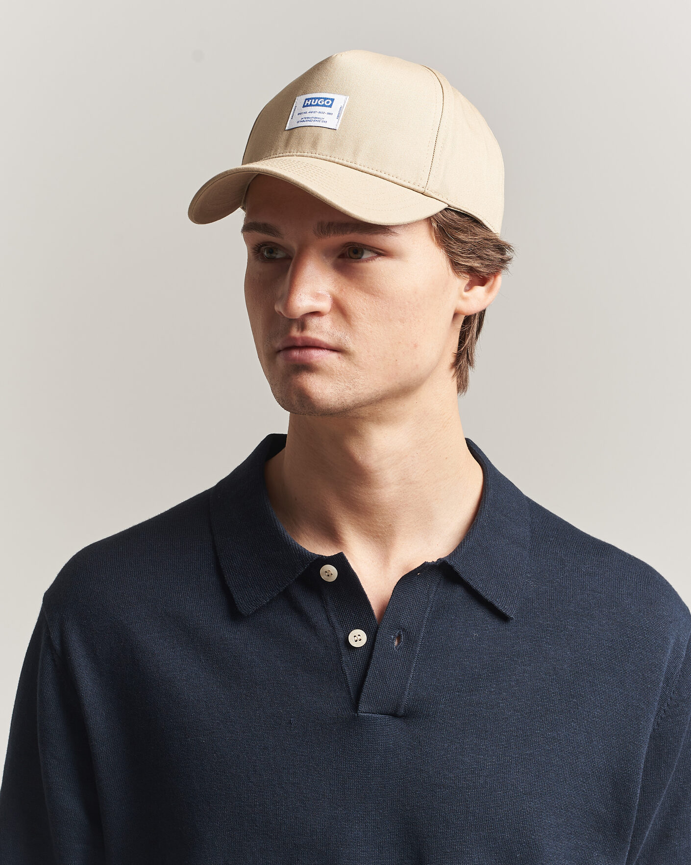 Heren | Hoeden en petten | HUGO | Merk Logo Cap Medium Beige