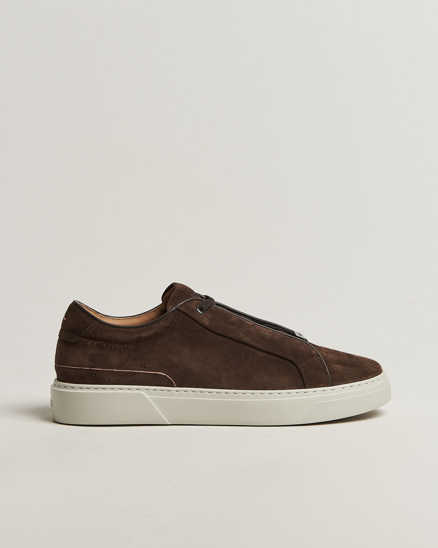 Heren | Sneakers | BOSS CAMEL | Gary Suede Sneaker Dark Brown