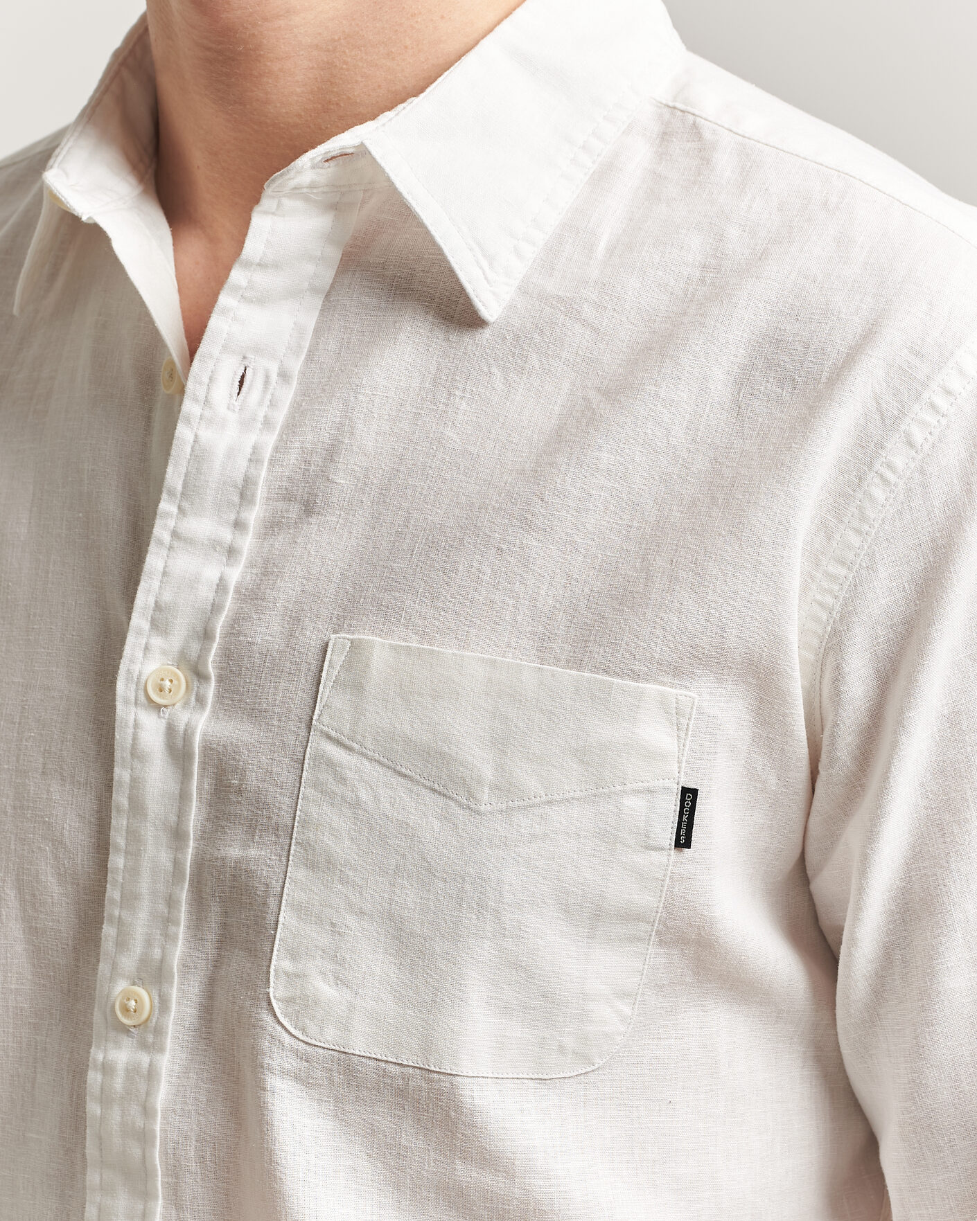 Heren | Overhemden | Dockers | Slim Linen/Cotton Shirt Undyed