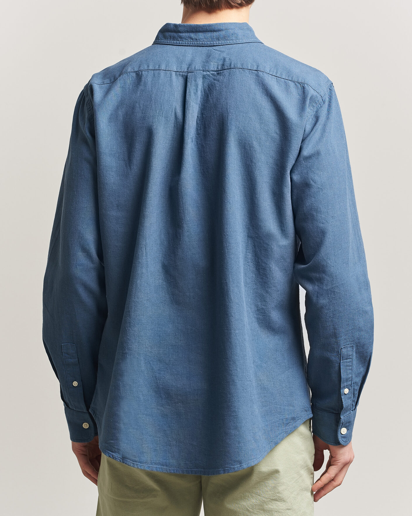Heren | Overhemden | Dockers | Slim Linen/Cotton Shirt Bering Sea
