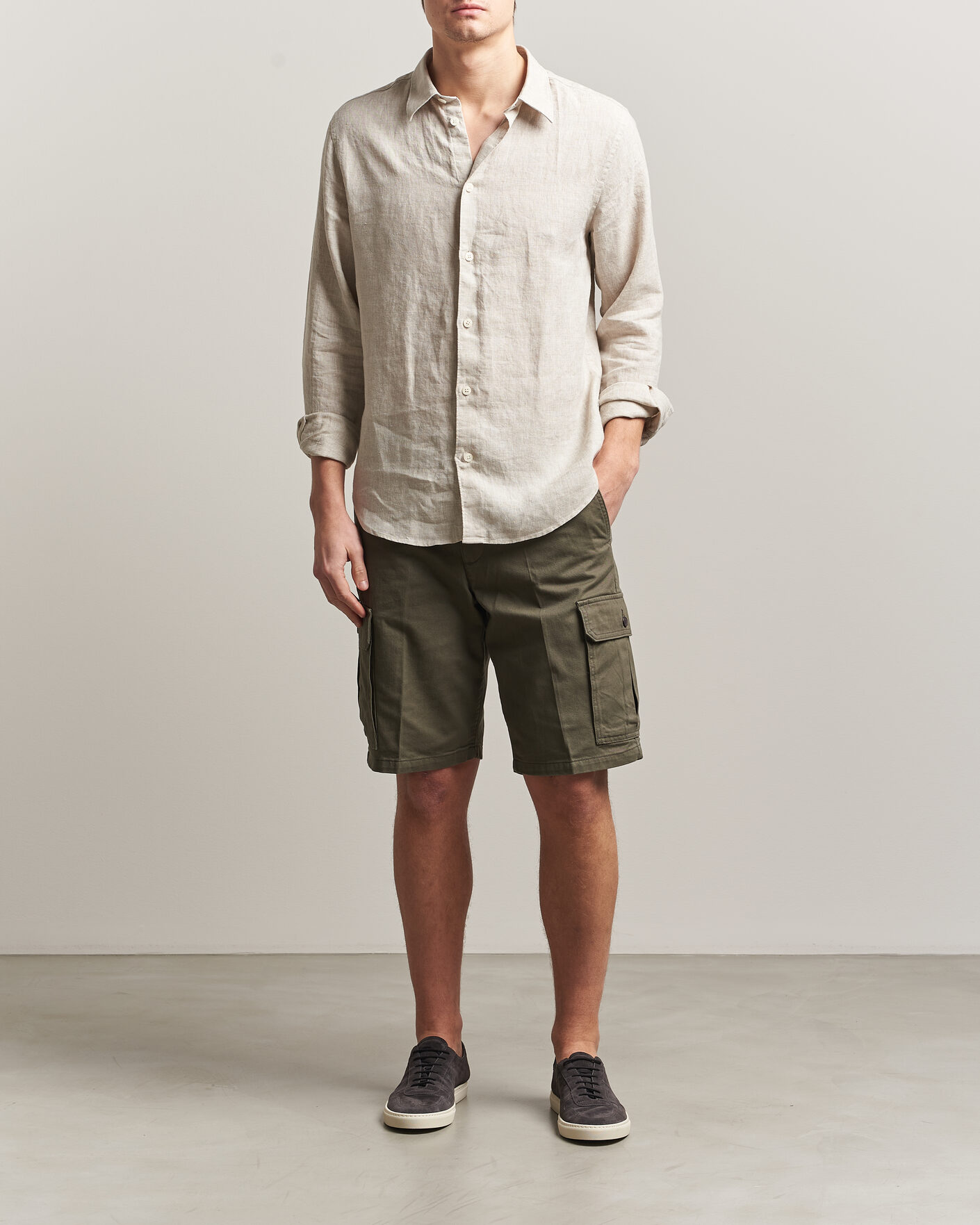 Heren | Korte broek | Dockers | Straight Cargo Shorts Earth Moss